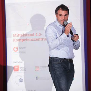 Florian Heinemann bei seinem Vortrag