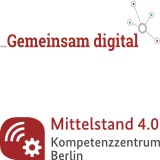 Logo Gemeinsam Digital 
Logo Mittelstand 4.0 Kompetenzzentrum