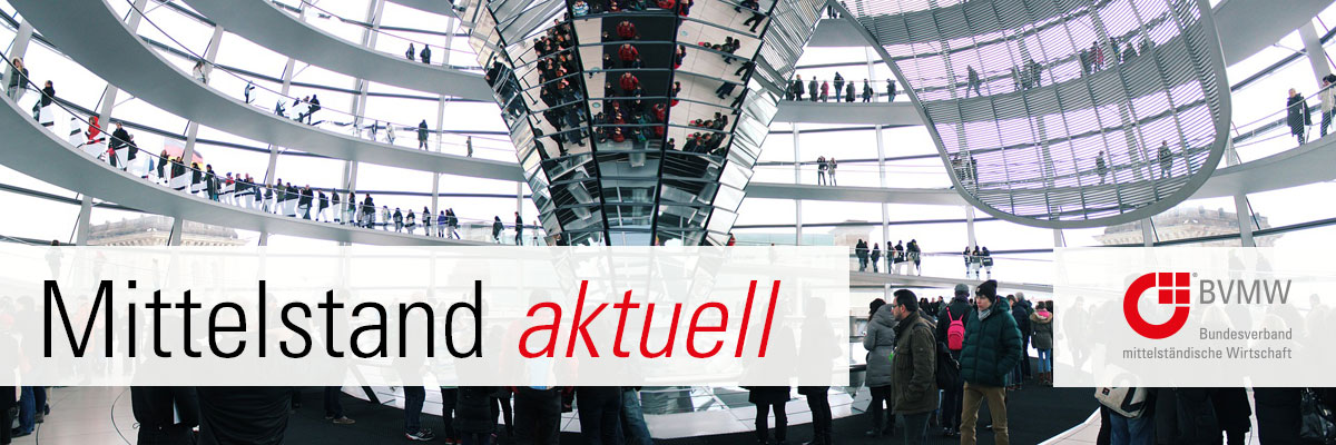 Mittelstand aktuell, Aufgang in der Reichstagskuppel
