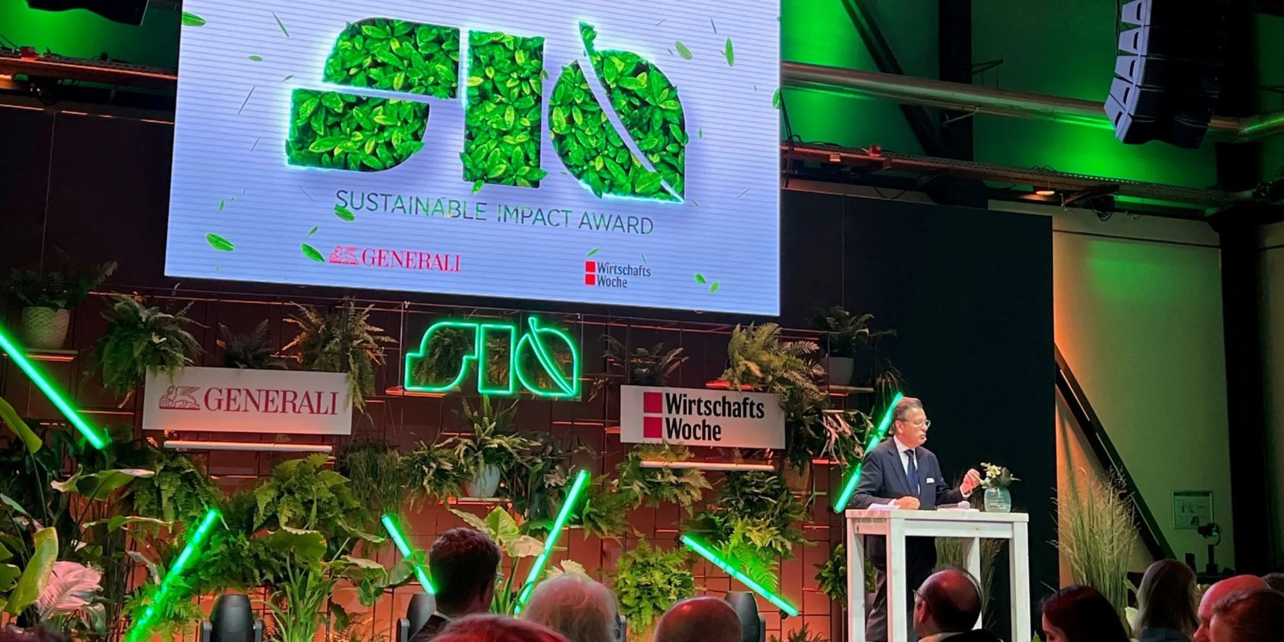 Markus Jerger bei der Preisverleihung des Sustainable Impact Award 2022