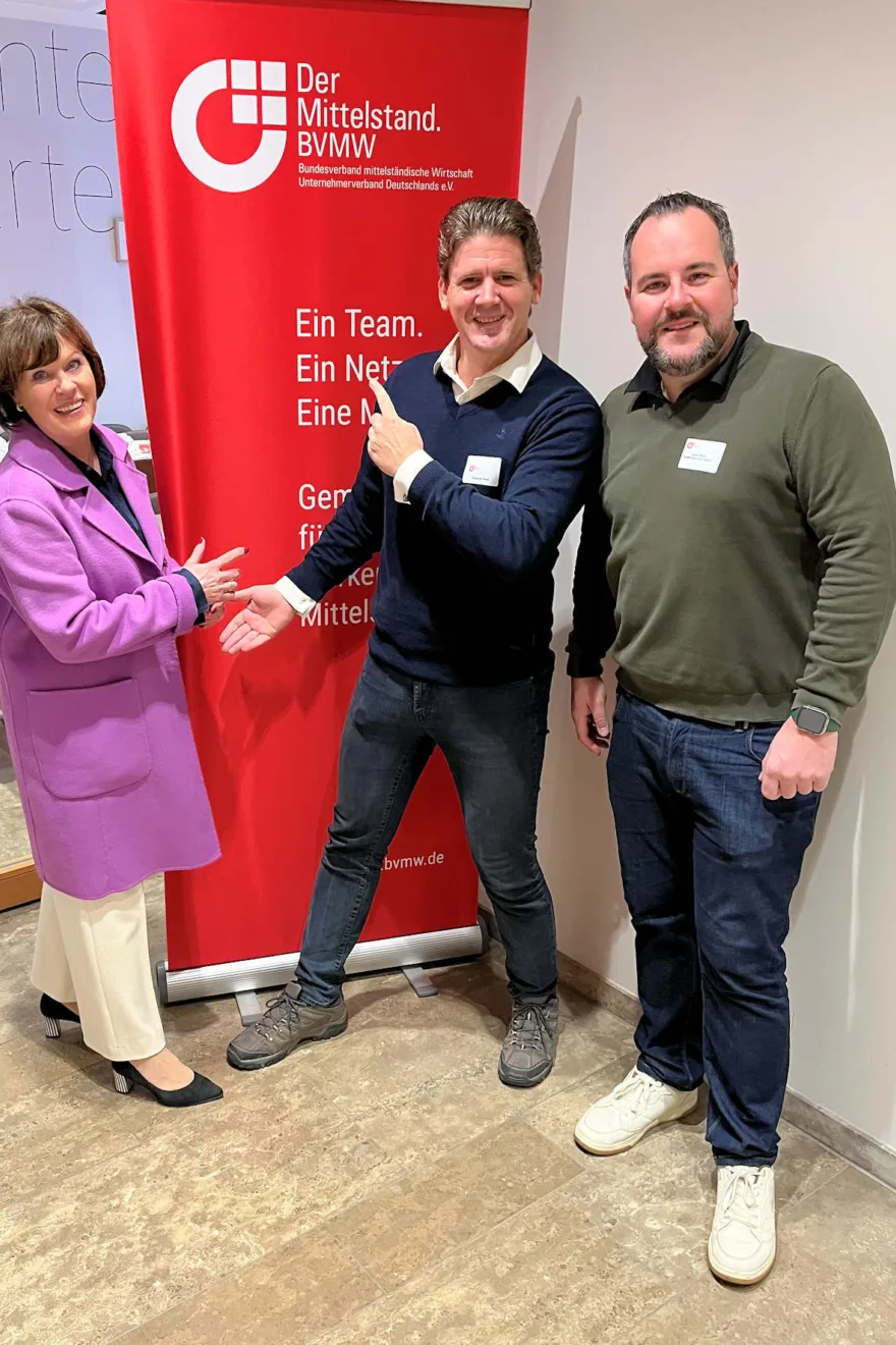 Referent mit Dagmar und Julian Mayer