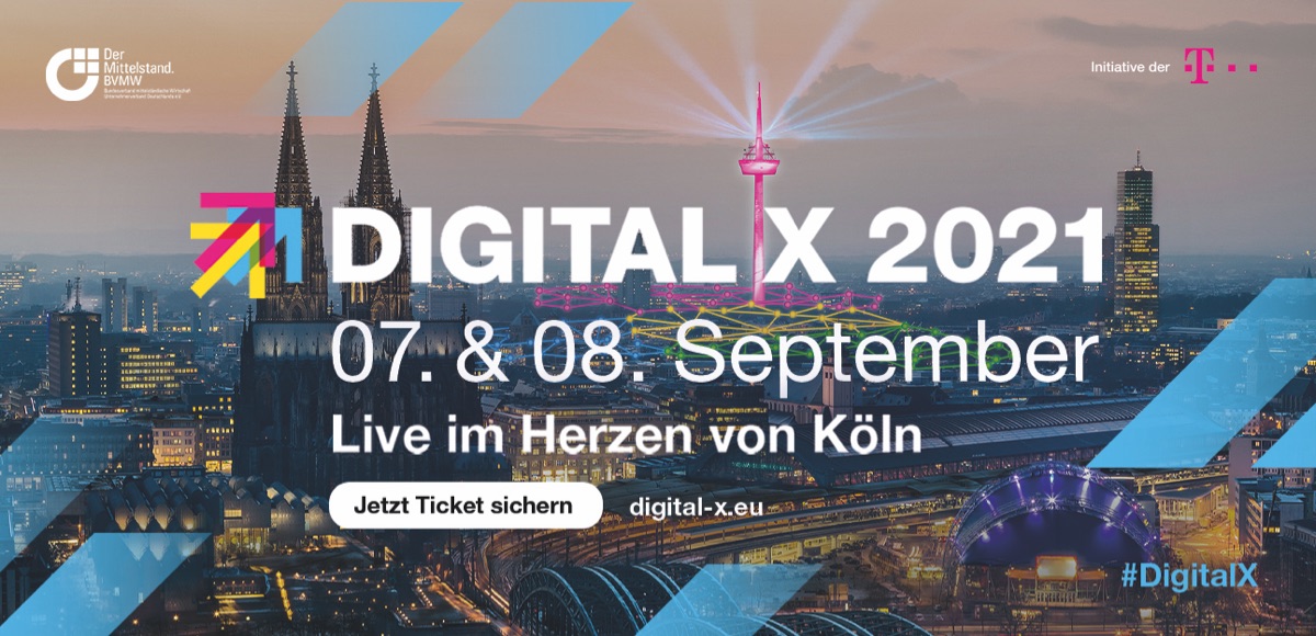 Melden Sie sich jetzt an für die DIGITAL X 2021!