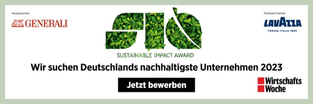 Jetzt noch für den Sustainable Impact Award bewerben!