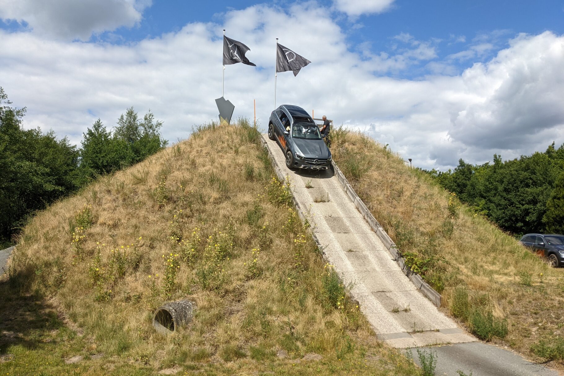 Deutlich zu steil für ein Auto