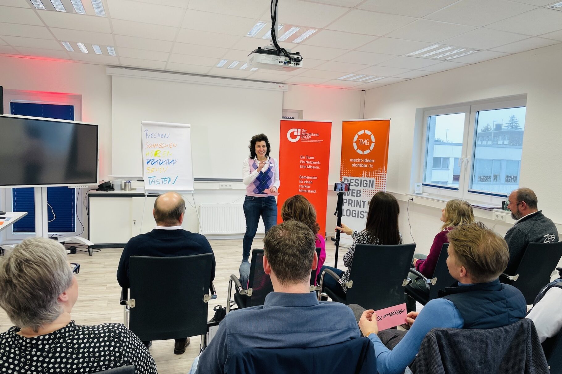 Fotos des BVMW Training mit Delia Dittrich