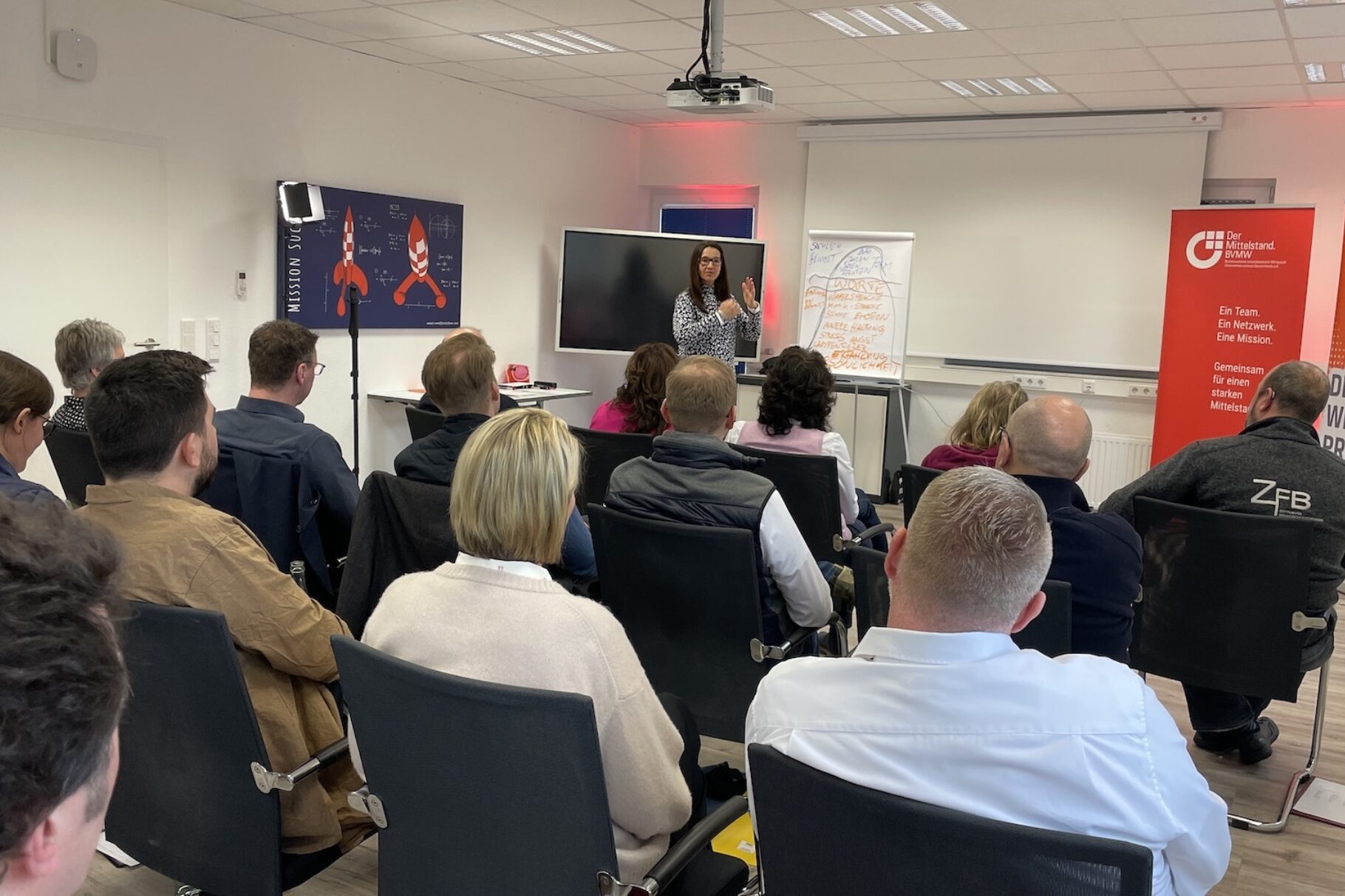 Fotos des BVMW Training mit Delia Dittrich