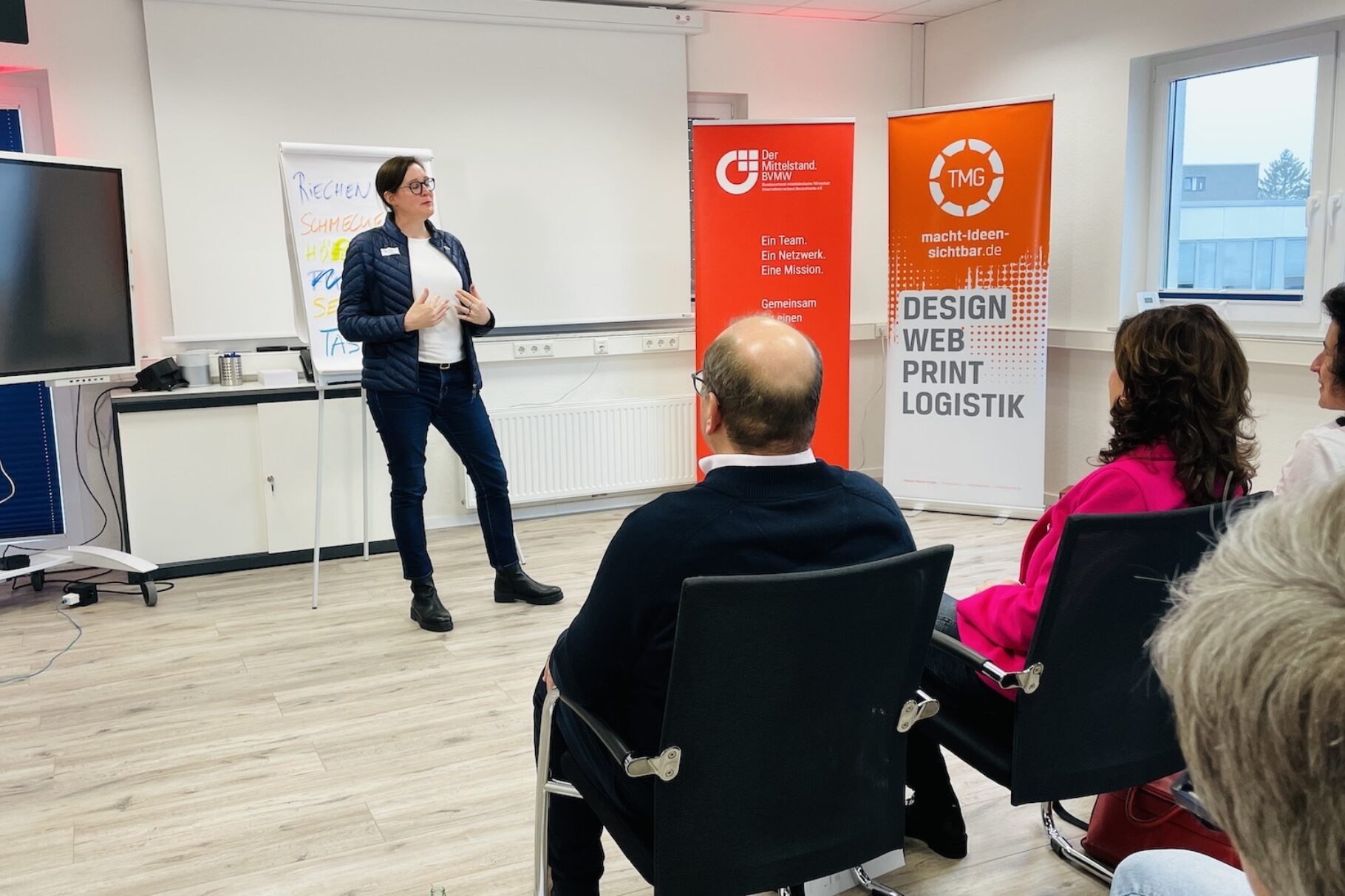 Fotos des BVMW Training mit Delia Dittrich