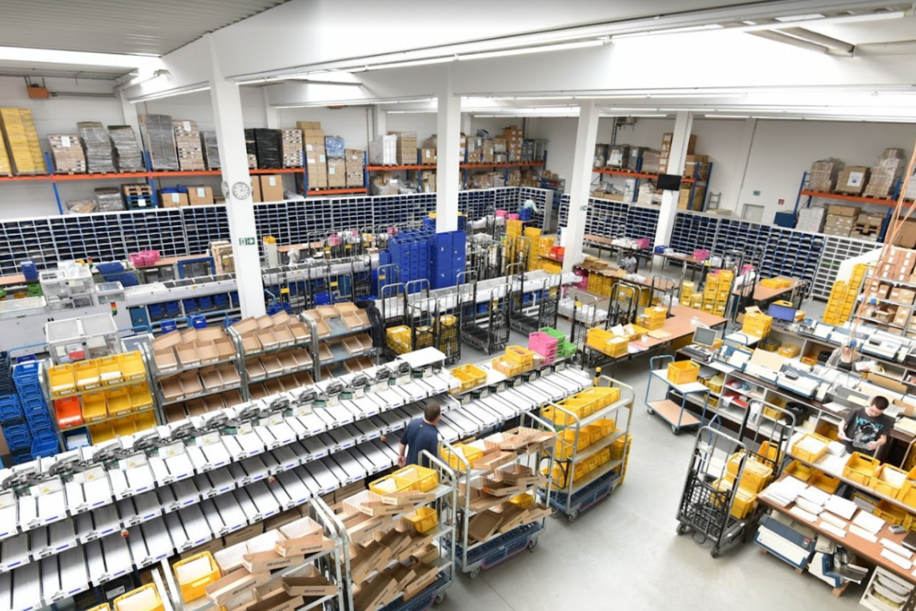 Einblick in das Briefzentrum