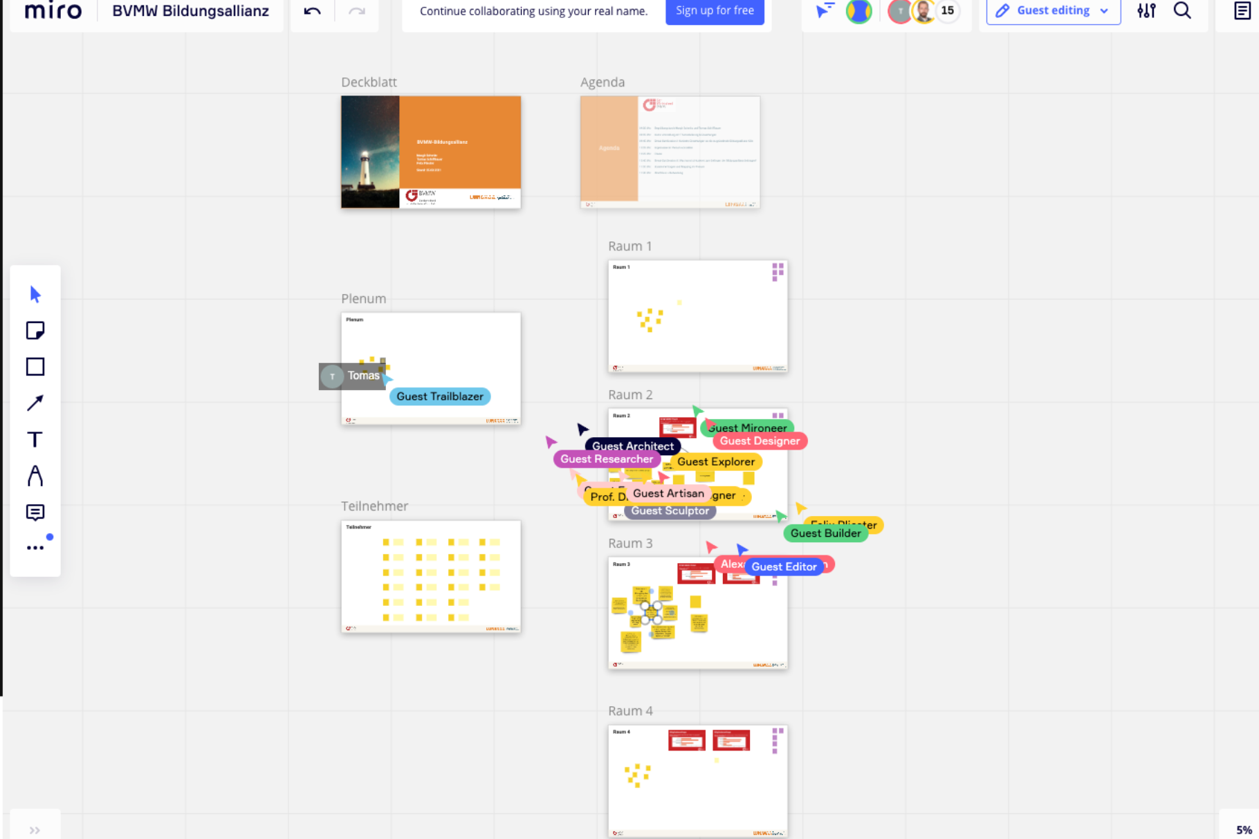 Interaktives Arbeiten am virtuellen Whiteboard