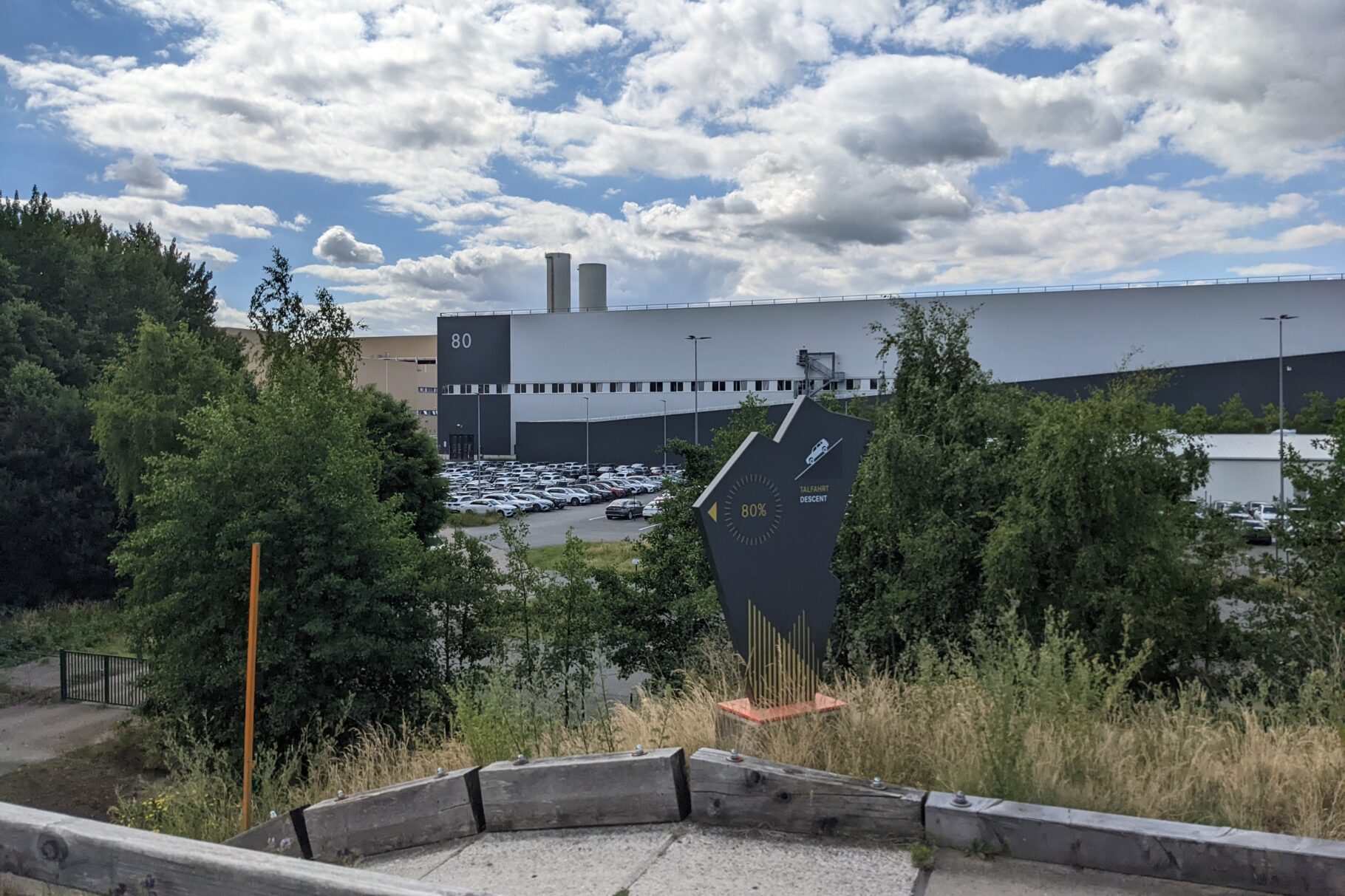 Aussicht auf das Mercedes-Benz Werk Bremen