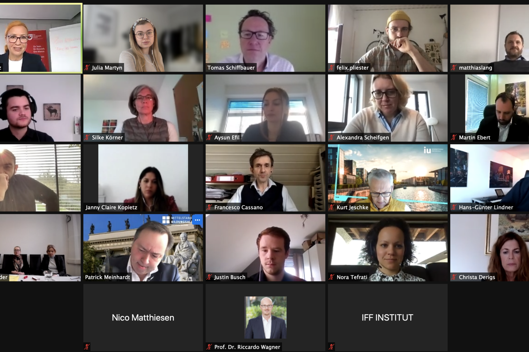 Teilnehmer des Workshops