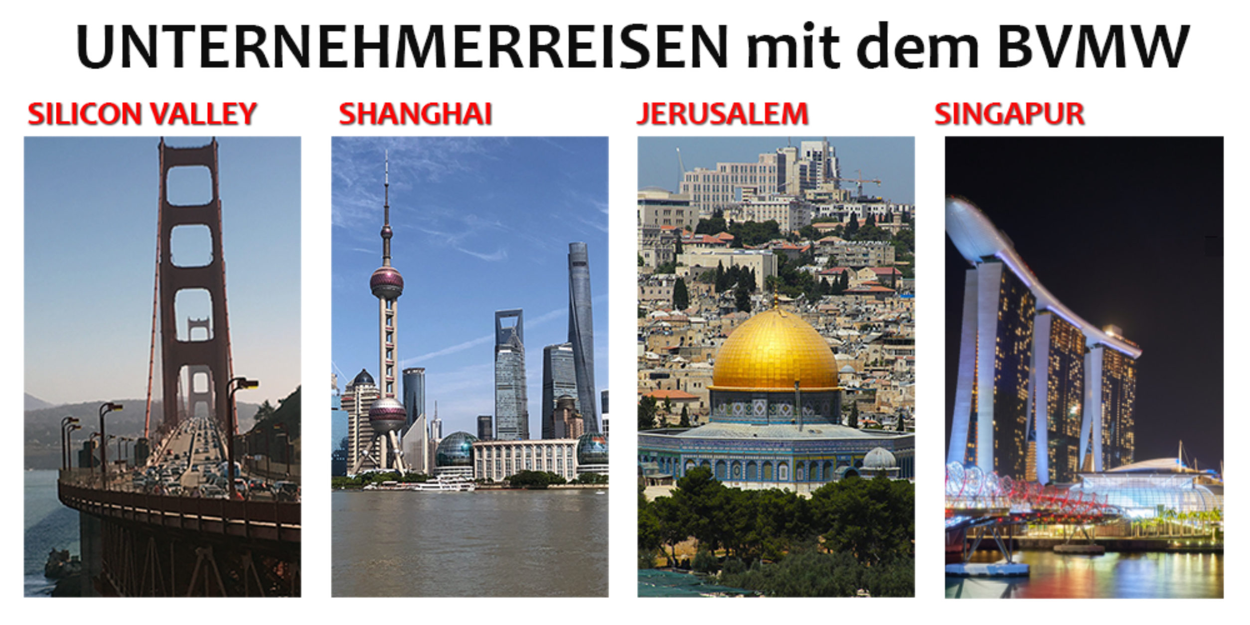 Unternehmerreisen zu den Hot Spots der Welt