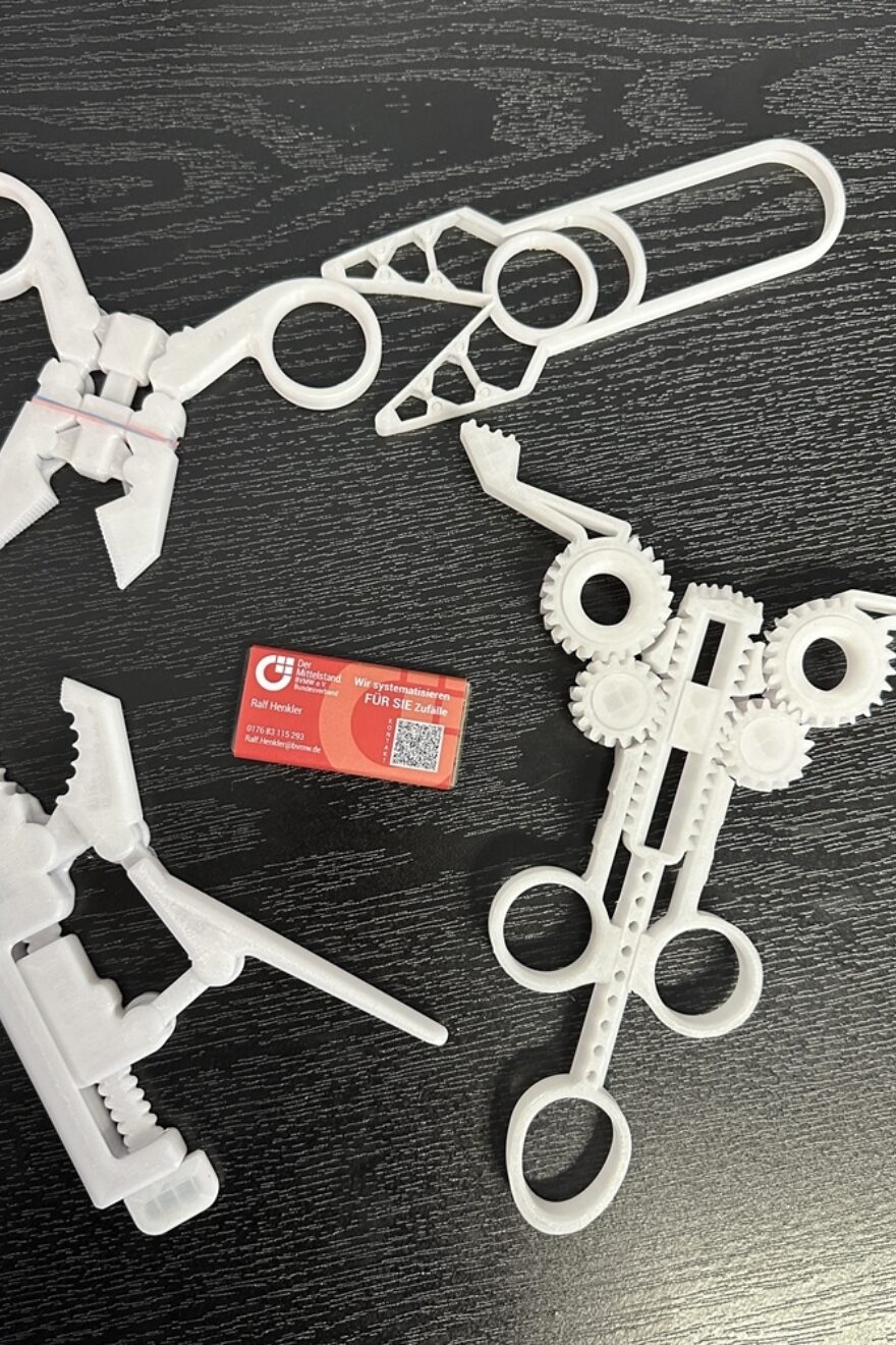 4 Ergebnisse aus einem 3D Druck