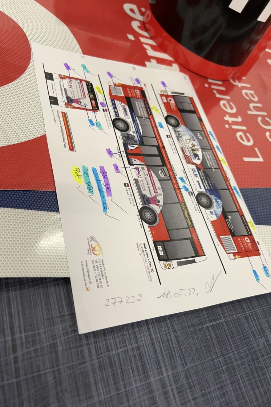 Der Plan zur Folierung