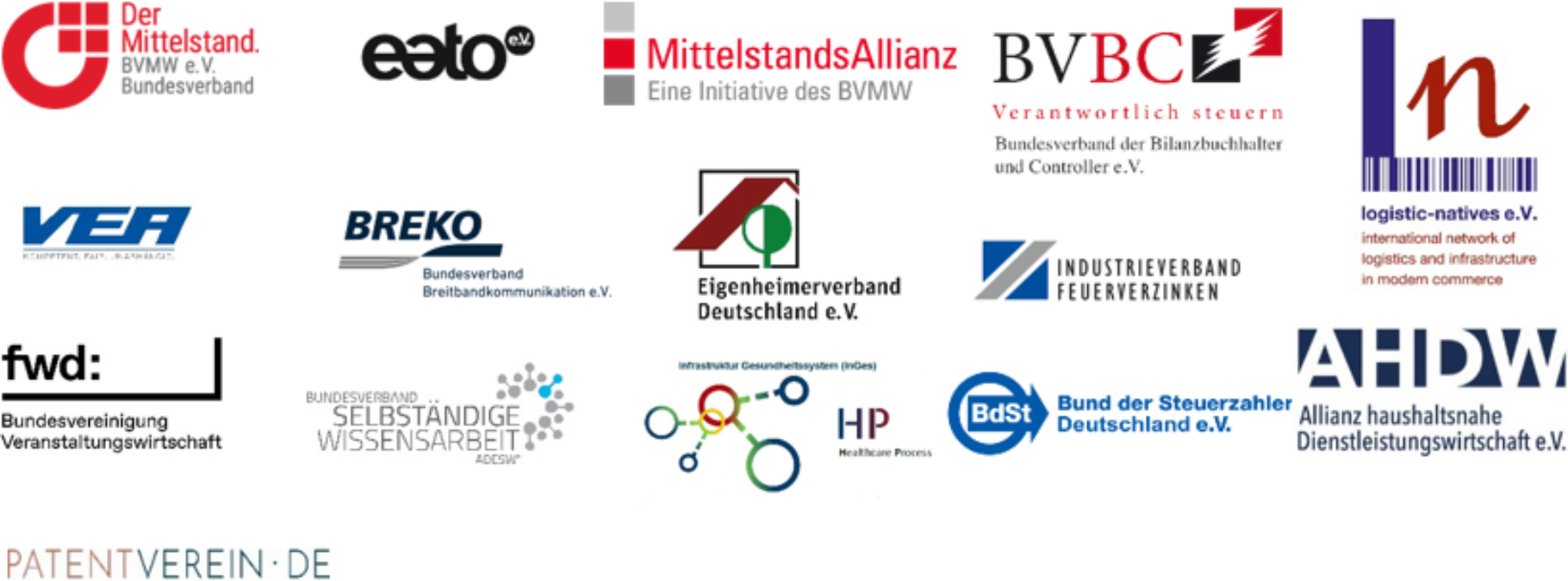 Logos Unterzeichnende Verbände offener Brief 27.03.2025