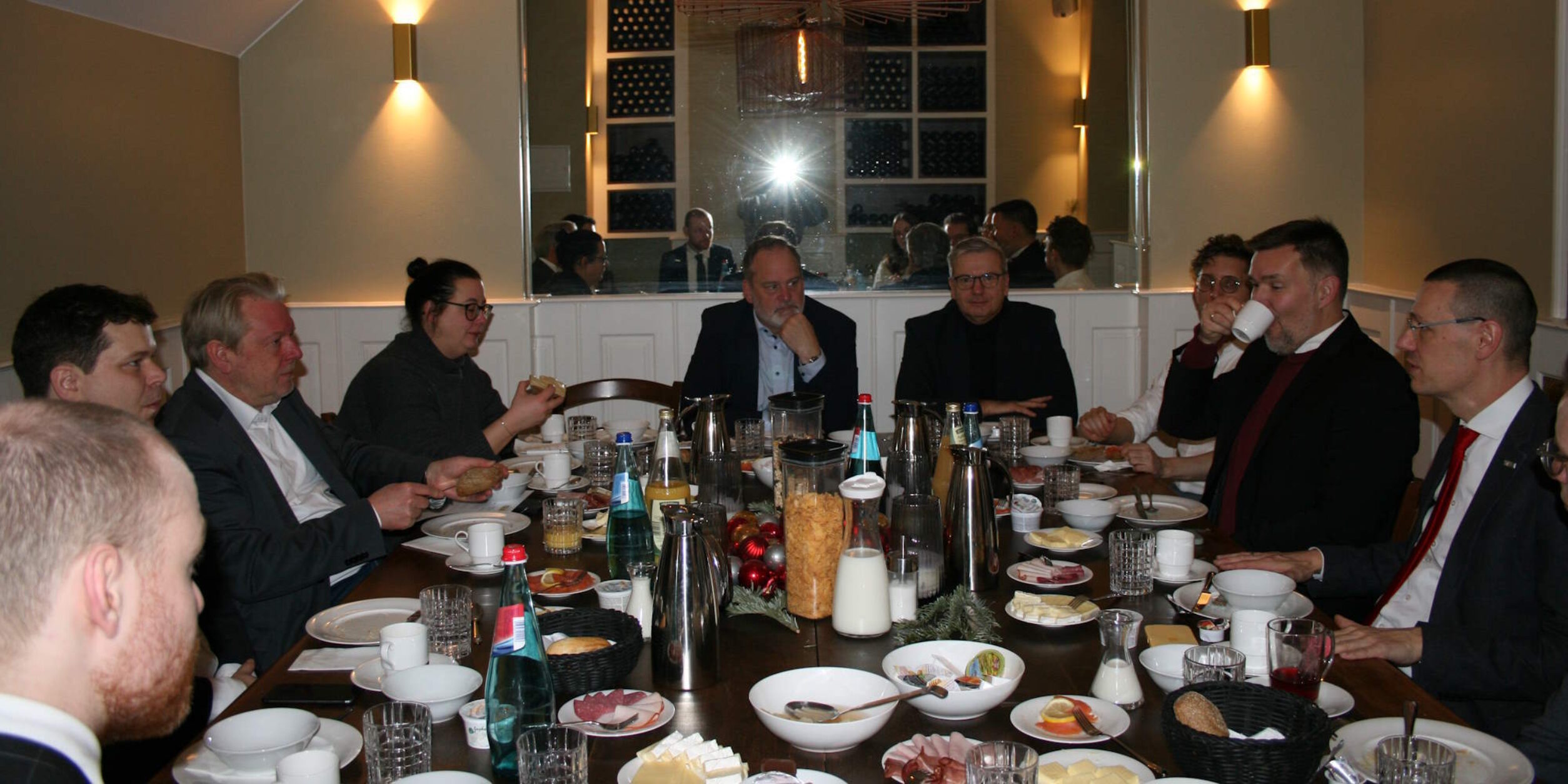 Vertreter der MittelstandsAllianz beim Parlamentarischen Frühstück