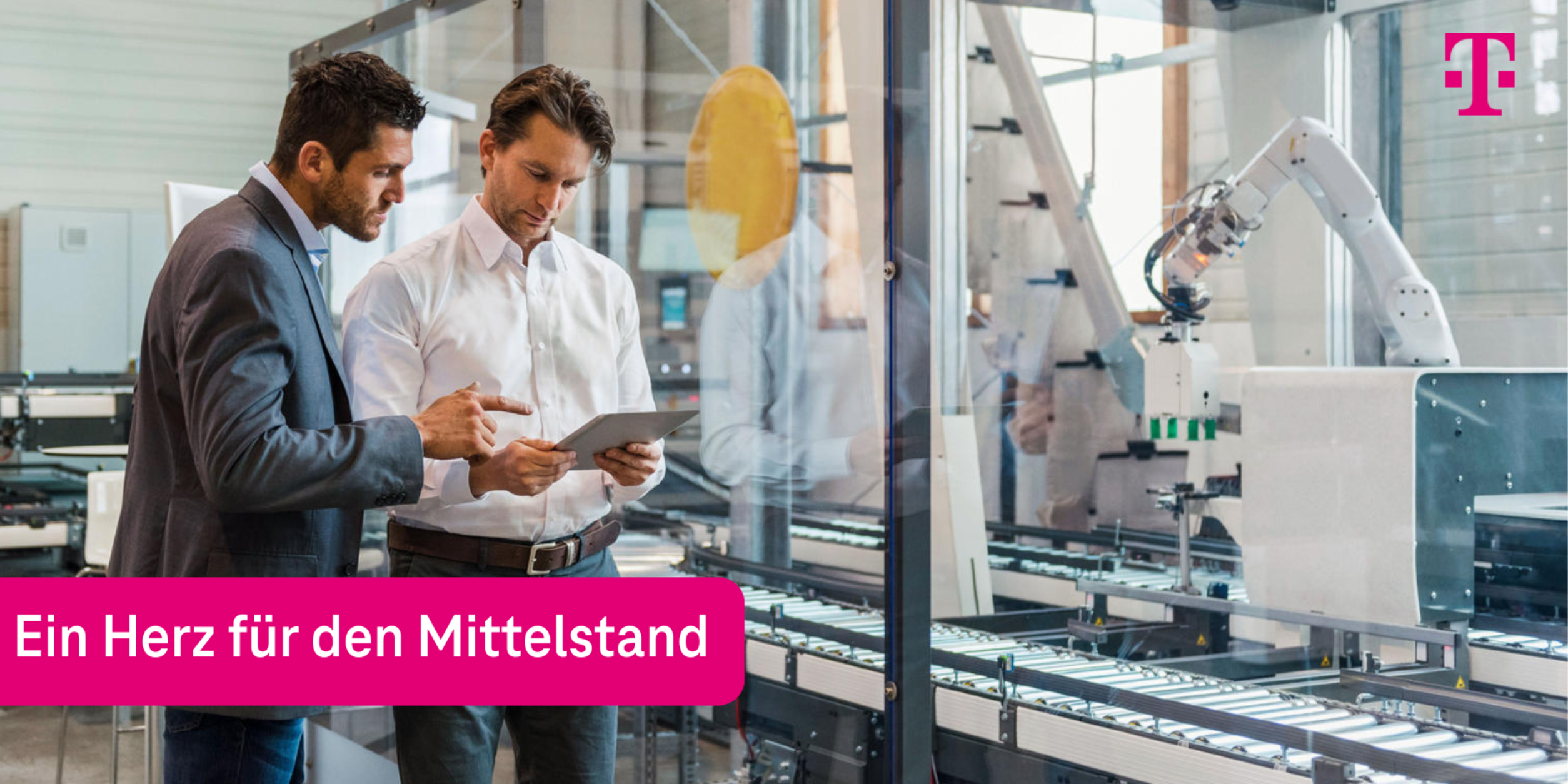 Headerbild Telekom Partnerseite: Ein Herz für den Mittelstand