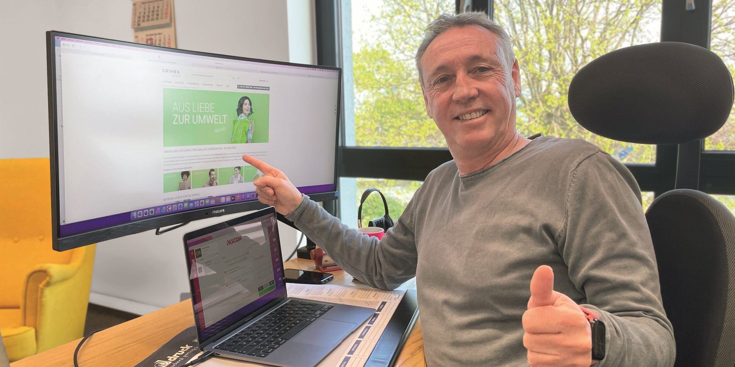Streitobjekt: Das Bio-Siegel auf dem Webshop von Claus Roetings Firma Crimex. Weil ihm für seinen Onlineshop ein Zertifikat fehlte, wurde die Firma abgemahnt. Dagegen ging der Unternehmer vor – und bekam vor dem Landgericht Osnabrück recht.
