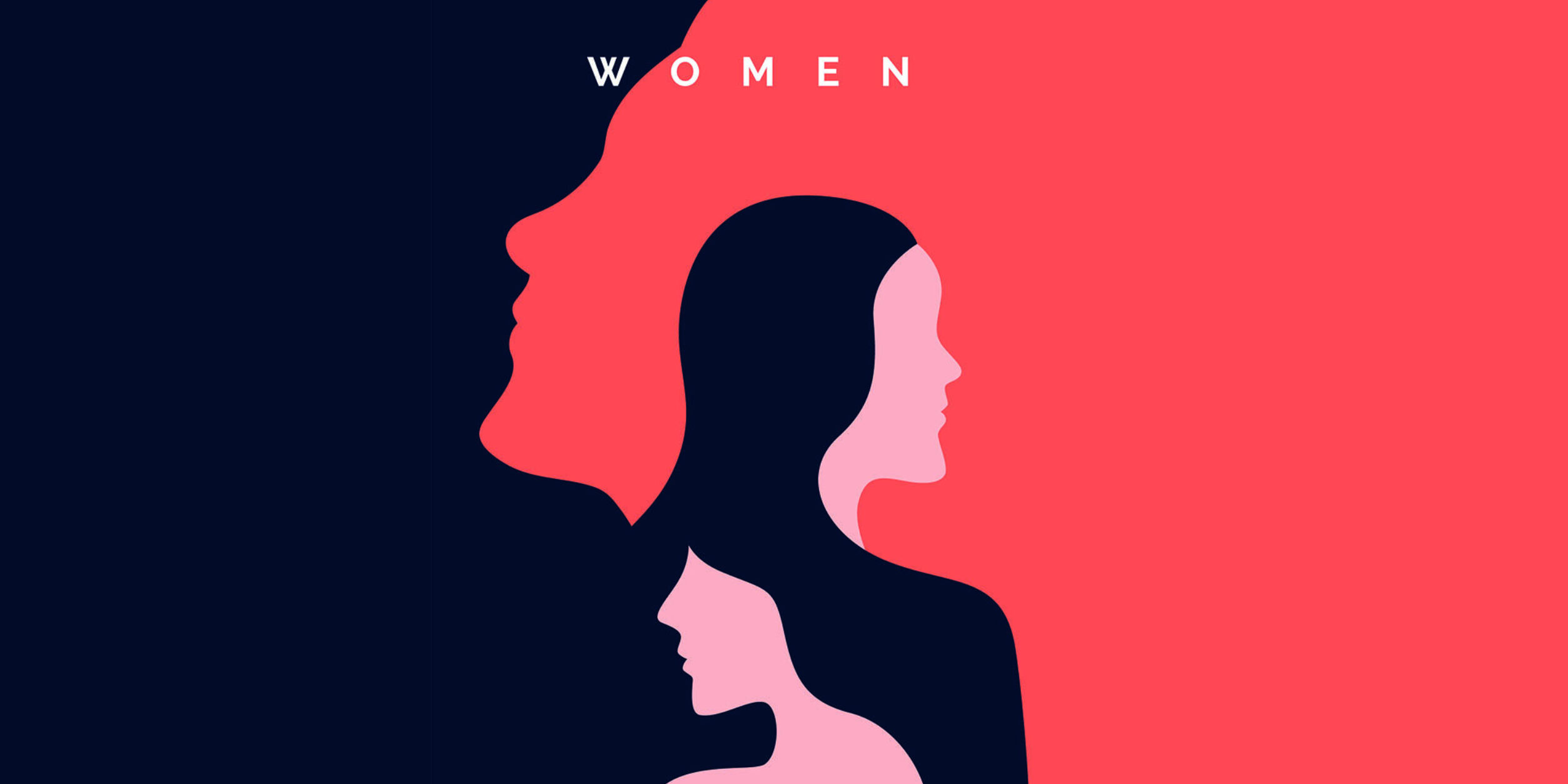 Grafik aus mehreren Frauensilhouetten