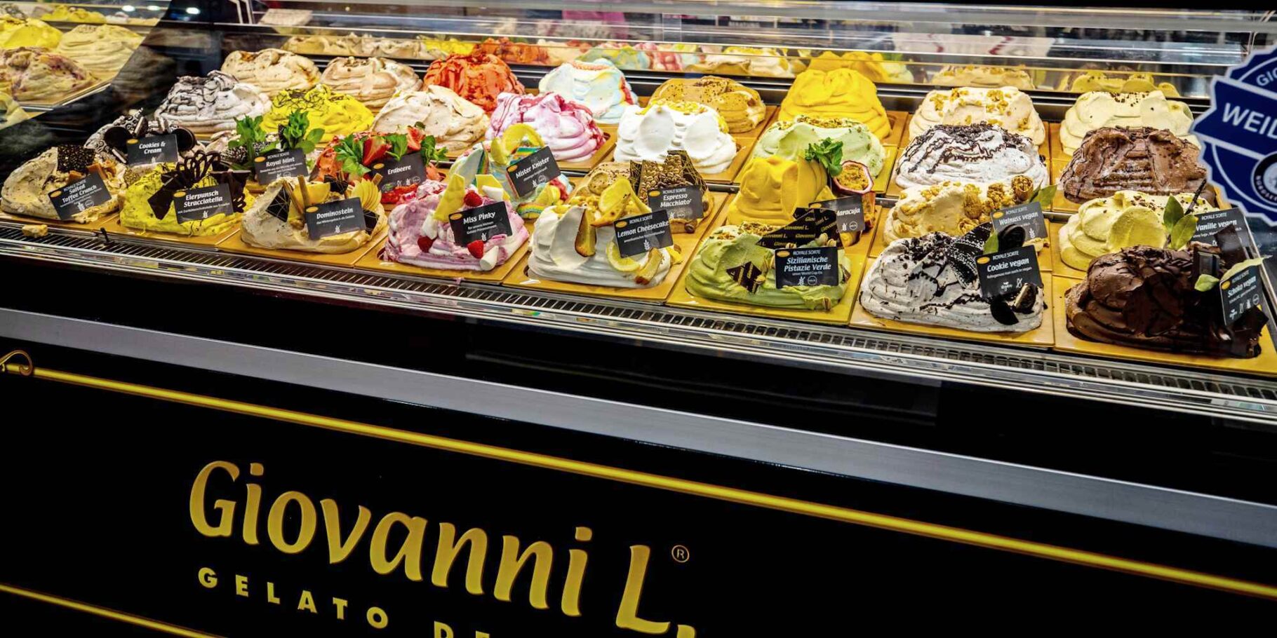 Angebot einer Eisdiele