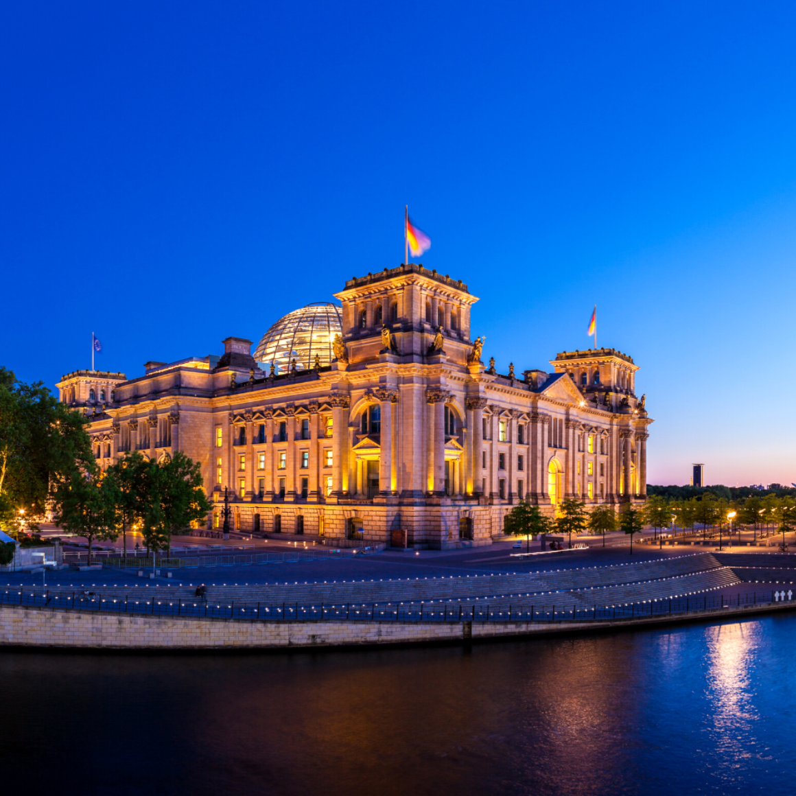Bundestag Abend Regierungsvierte