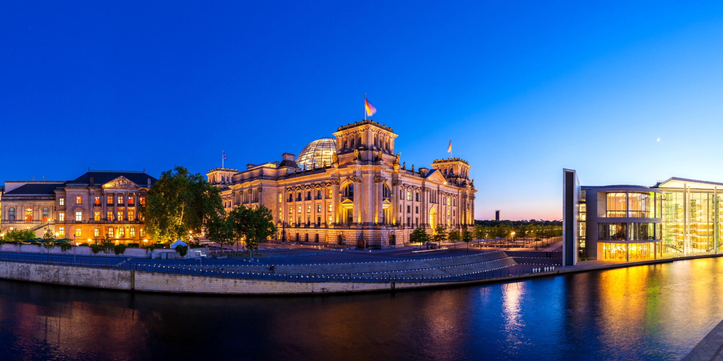 Bundestag Abend Regierungsvierte