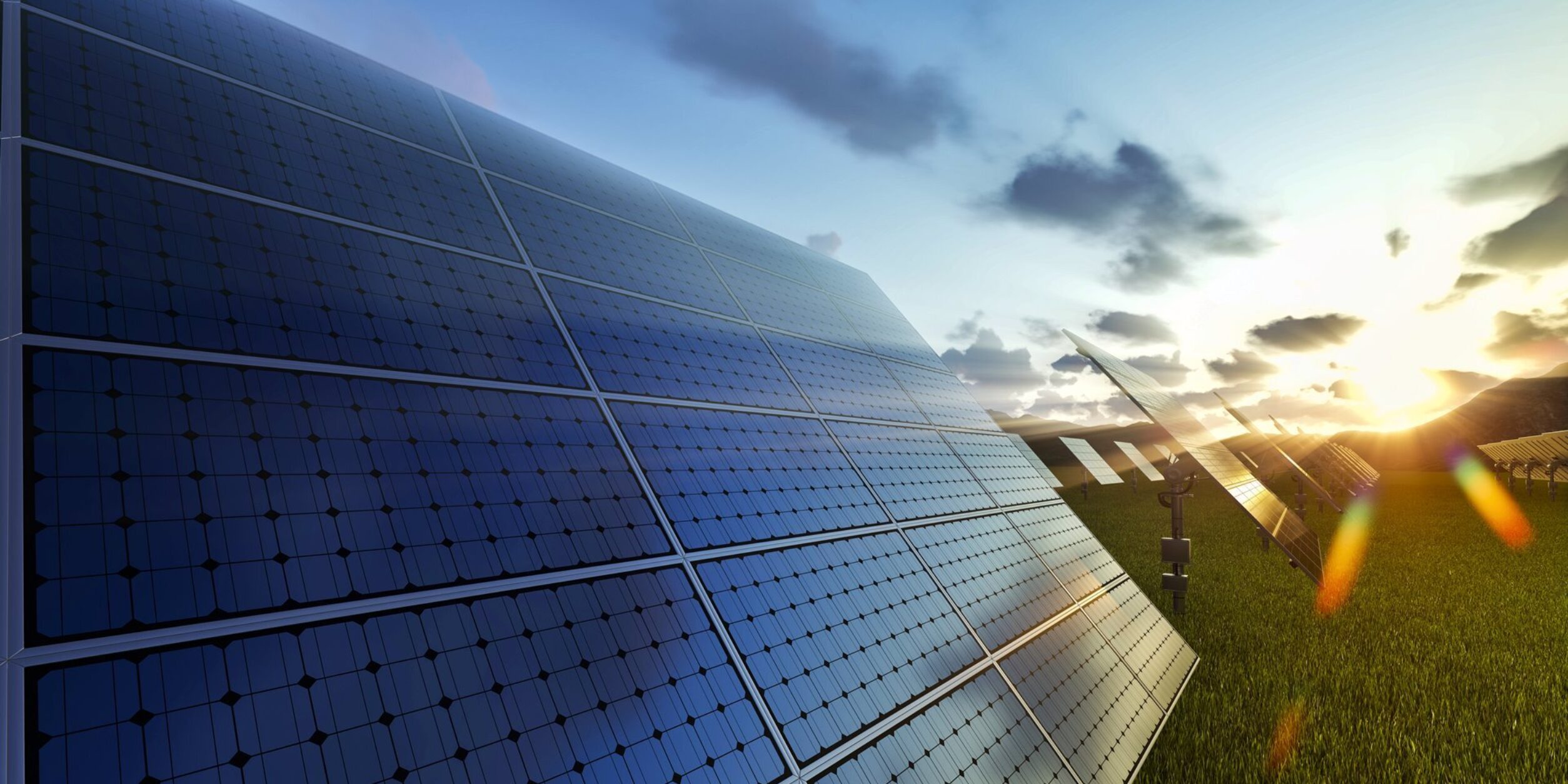 Solarpanel Photovoltaik Sonnenuntergang 1920x1080 i Stock 521811492