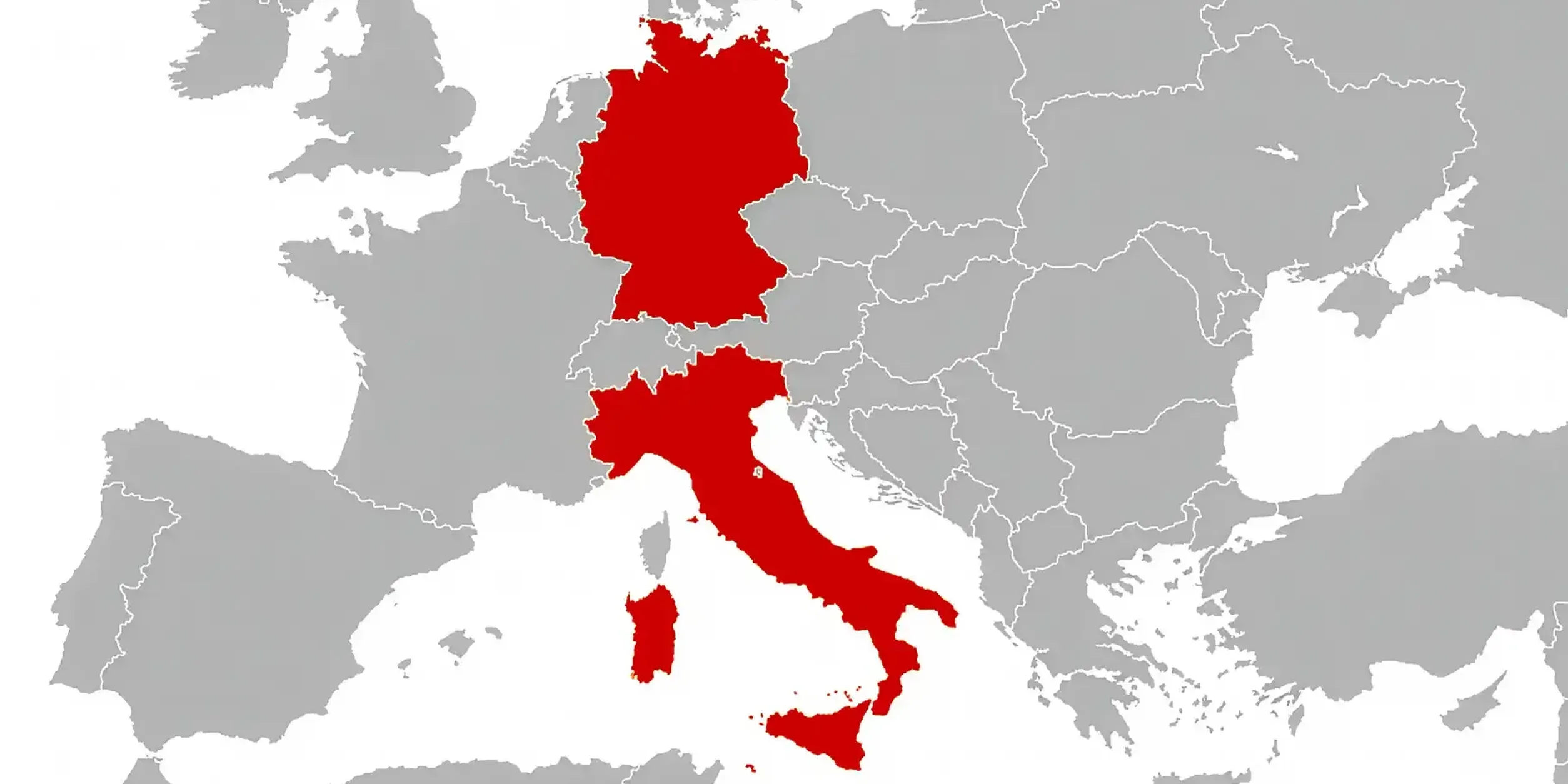 Karte Italien Deutschland Europa 1820x1820 gemeinfrei