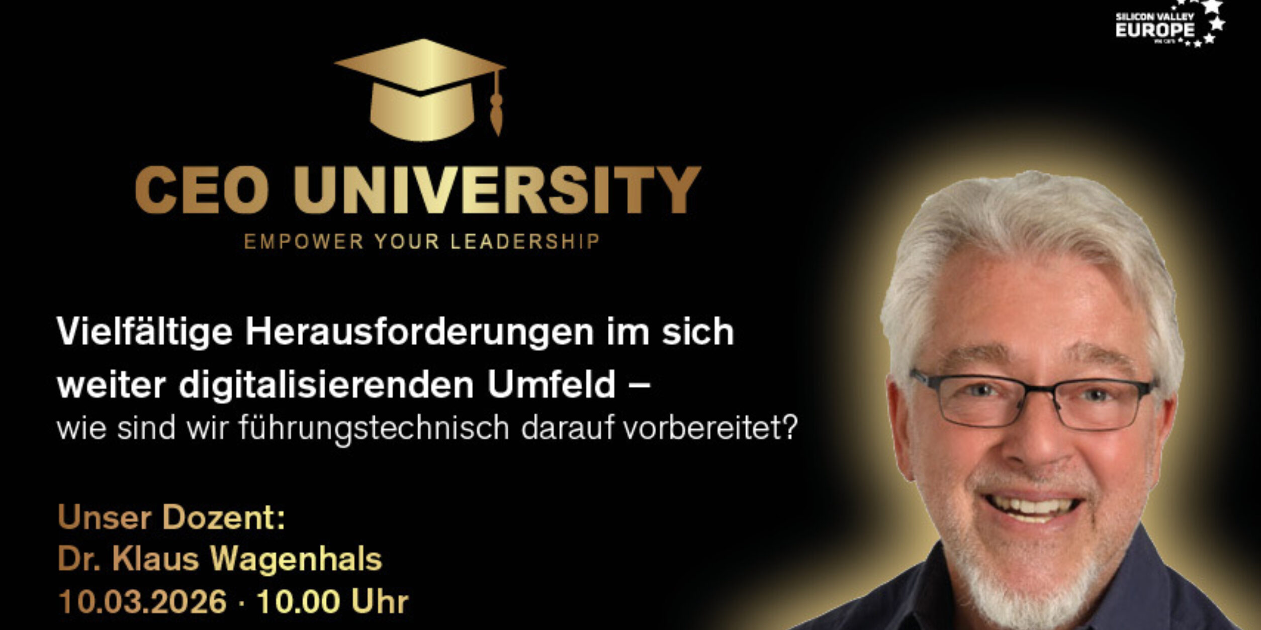 Klaus Wagenhals SVE CEO University Speakerbild MÄRZ