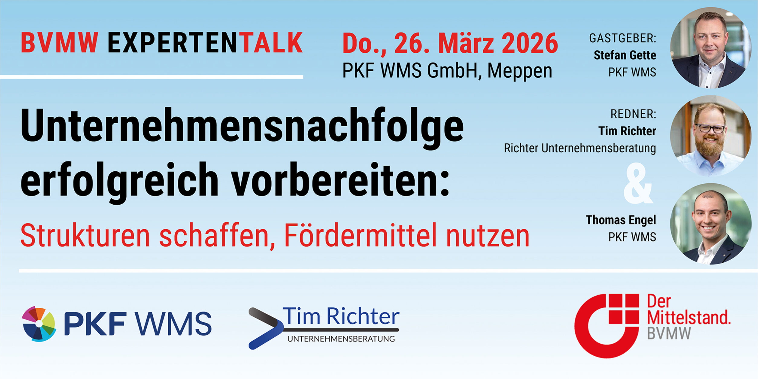 Header Unternehmensnachfolge erfolgreich vorbereiten: Strukturen schaffen, Fördermittel nutzen