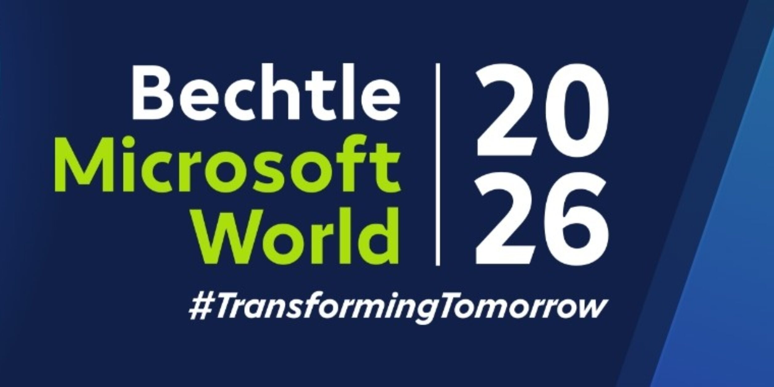 Header Bechtle Microsoft World 2026 #TransformingTomorrow