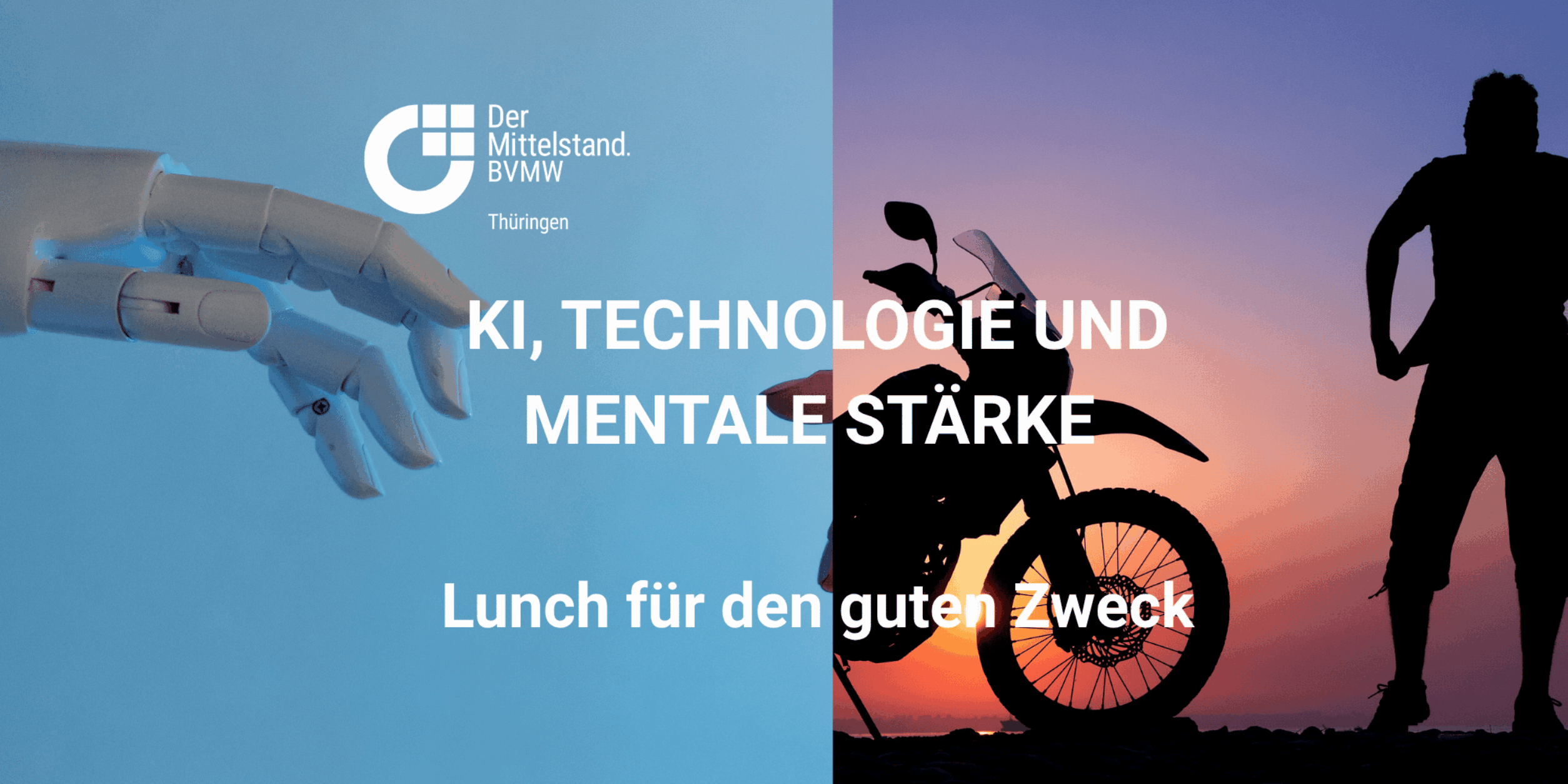 Header Mensch und Automatisierung - Mittagessen für den guten Zweck