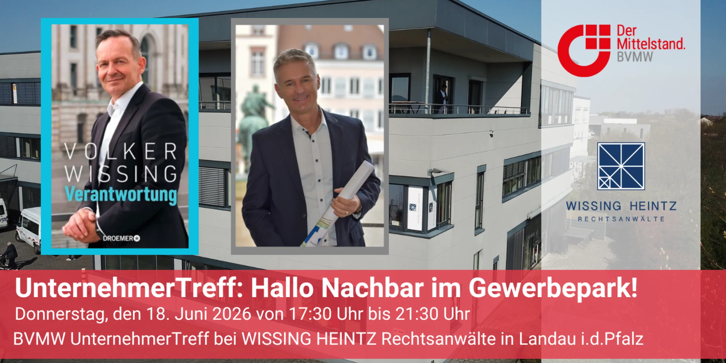 Header BVMW UnternehmerTreff: Hallo Nachbar im Gewerbepark!