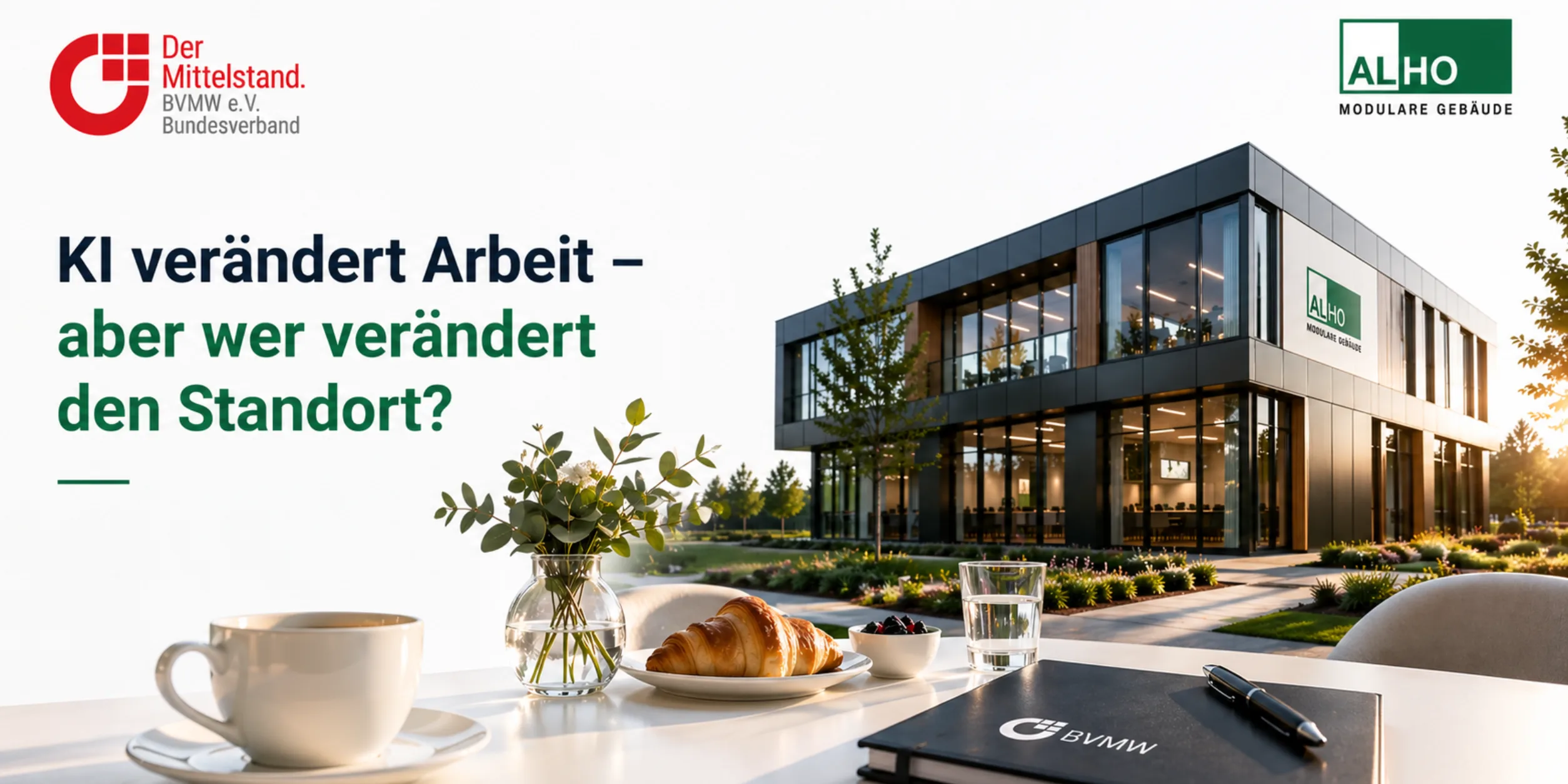 Header BVMW Business Frühstück „KI verändert Arbeit – aber wer verändert den Standort?“