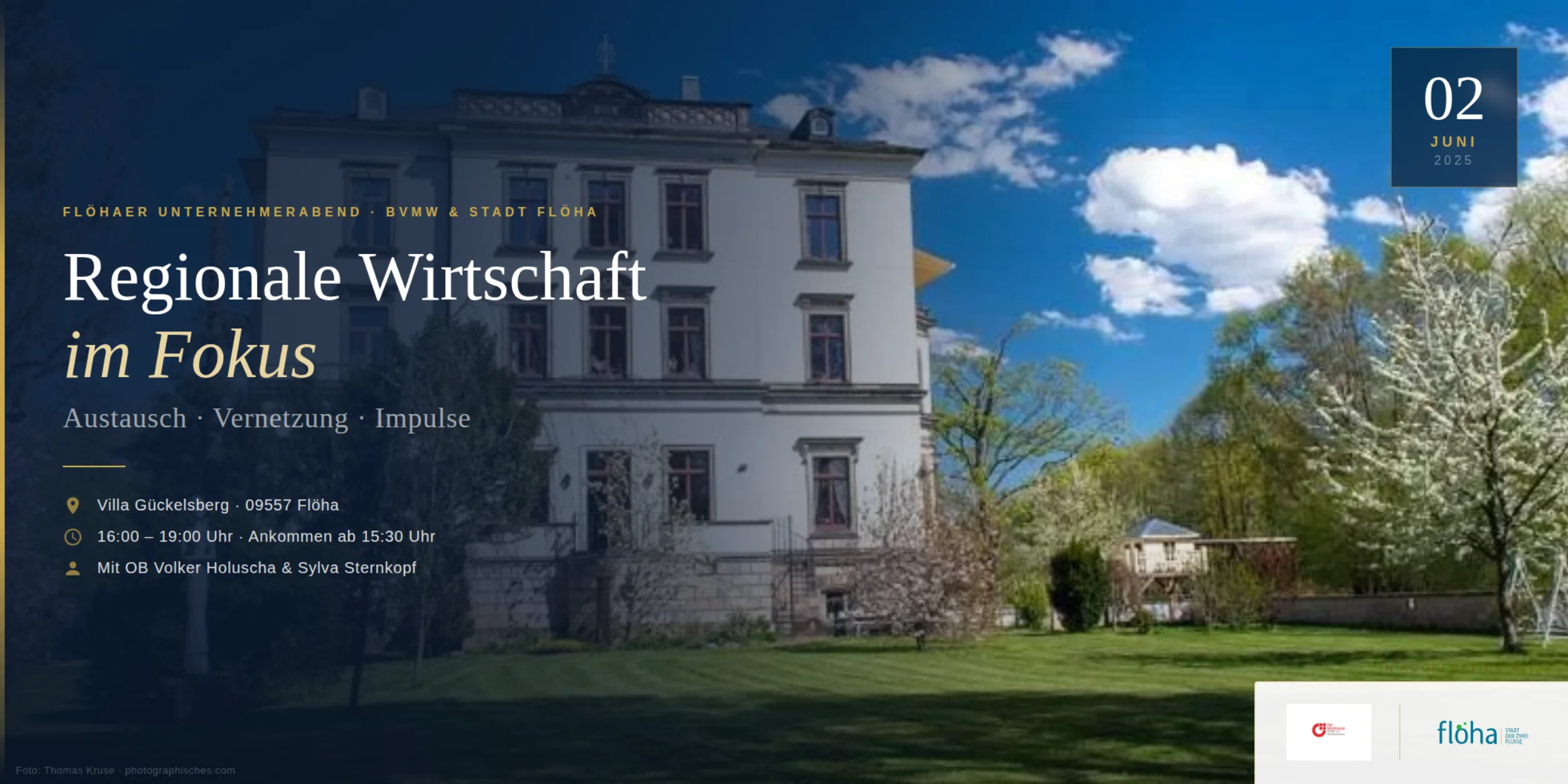 Header Regionale Wirtschaft im Fokus - Flöhaer Unternehmerabend