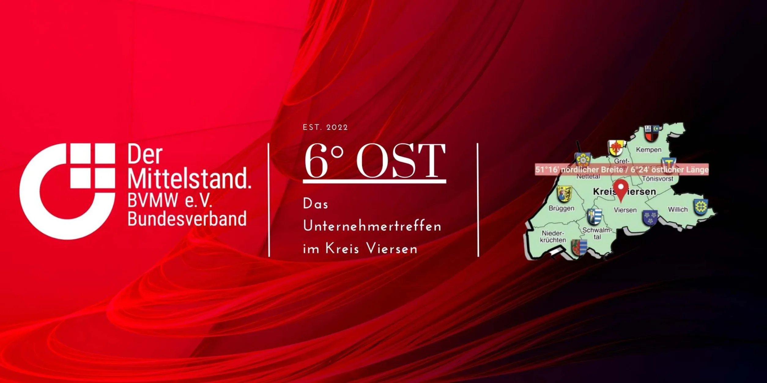 Header 6° Ost - Das Unternehmertreffen im Kreis Viersen | EDITION: Brüggen