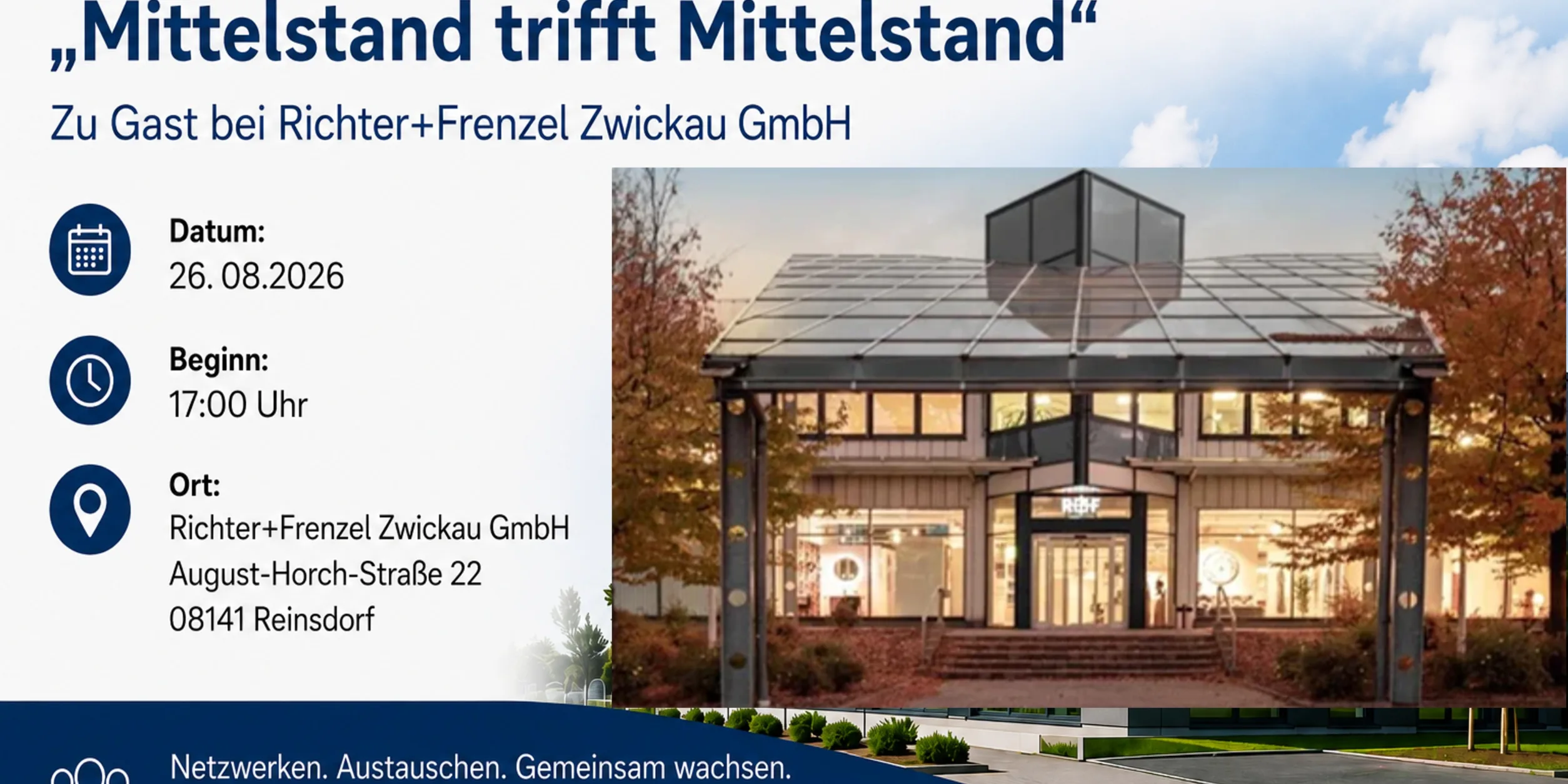 Header Mittelstand trifft Mittelstand - Zu Gast bei Richter+Frenzel GmbH