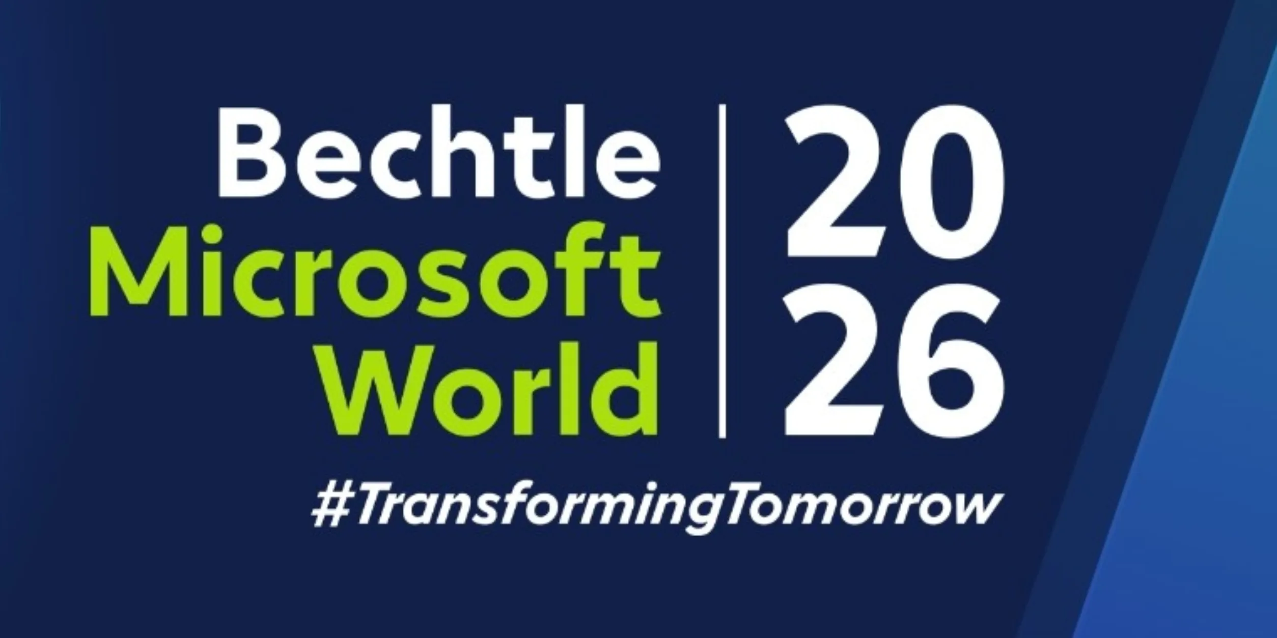 Header Bechtle Microsoft World 2026 #TransformingTomorrow