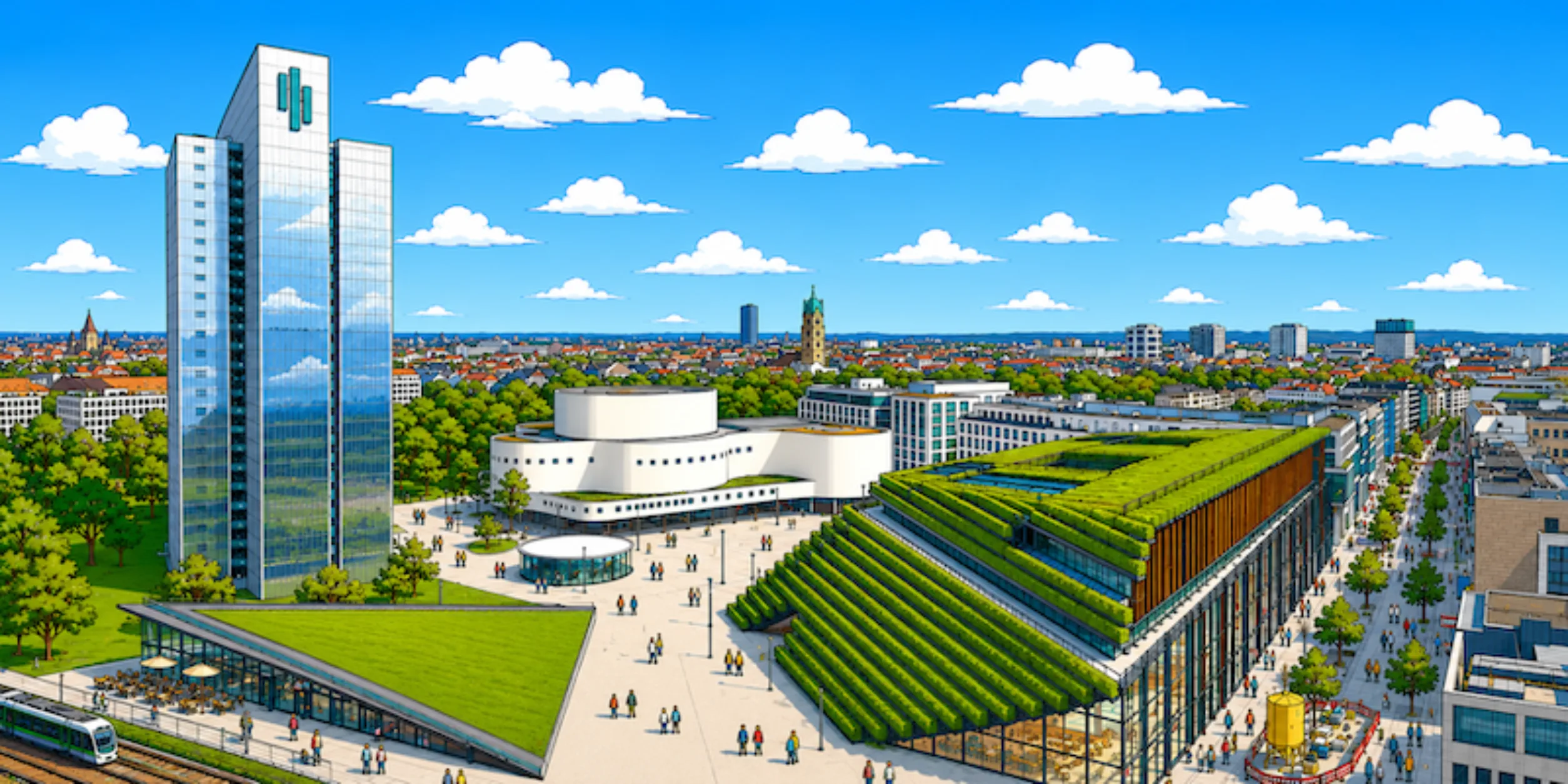 Header Urban Walk: Düsseldorfs Neue Mitte