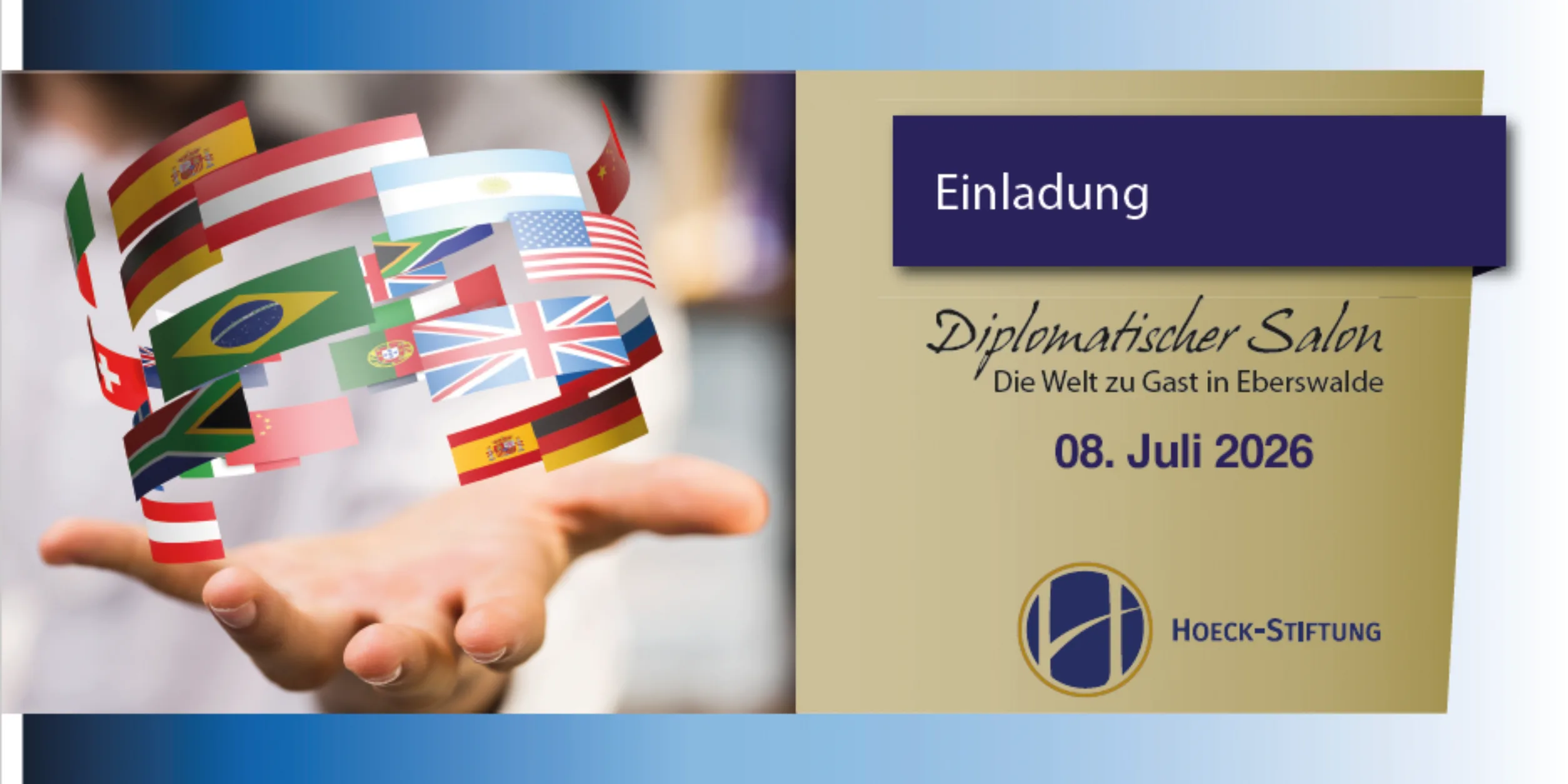 Header Der „Diplomatisches Salon – Die Welt zu Gast in Eberswalde“ - Ehrengast: S.E. Kai Sauer, Botschafter der Republik Finnland