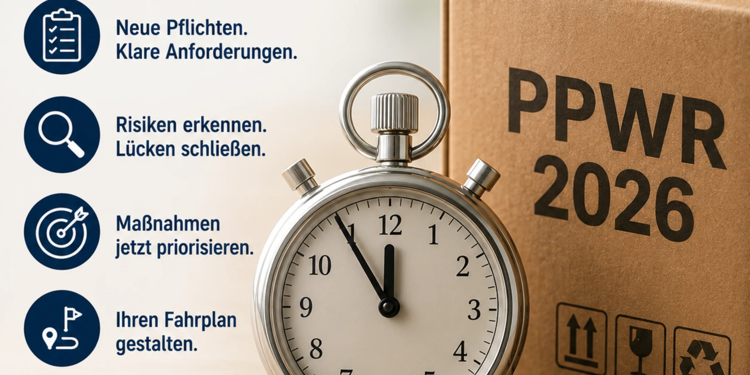 Header Die neue Verpackungsverordnung (PPWR) kommt für alle Unternehmen