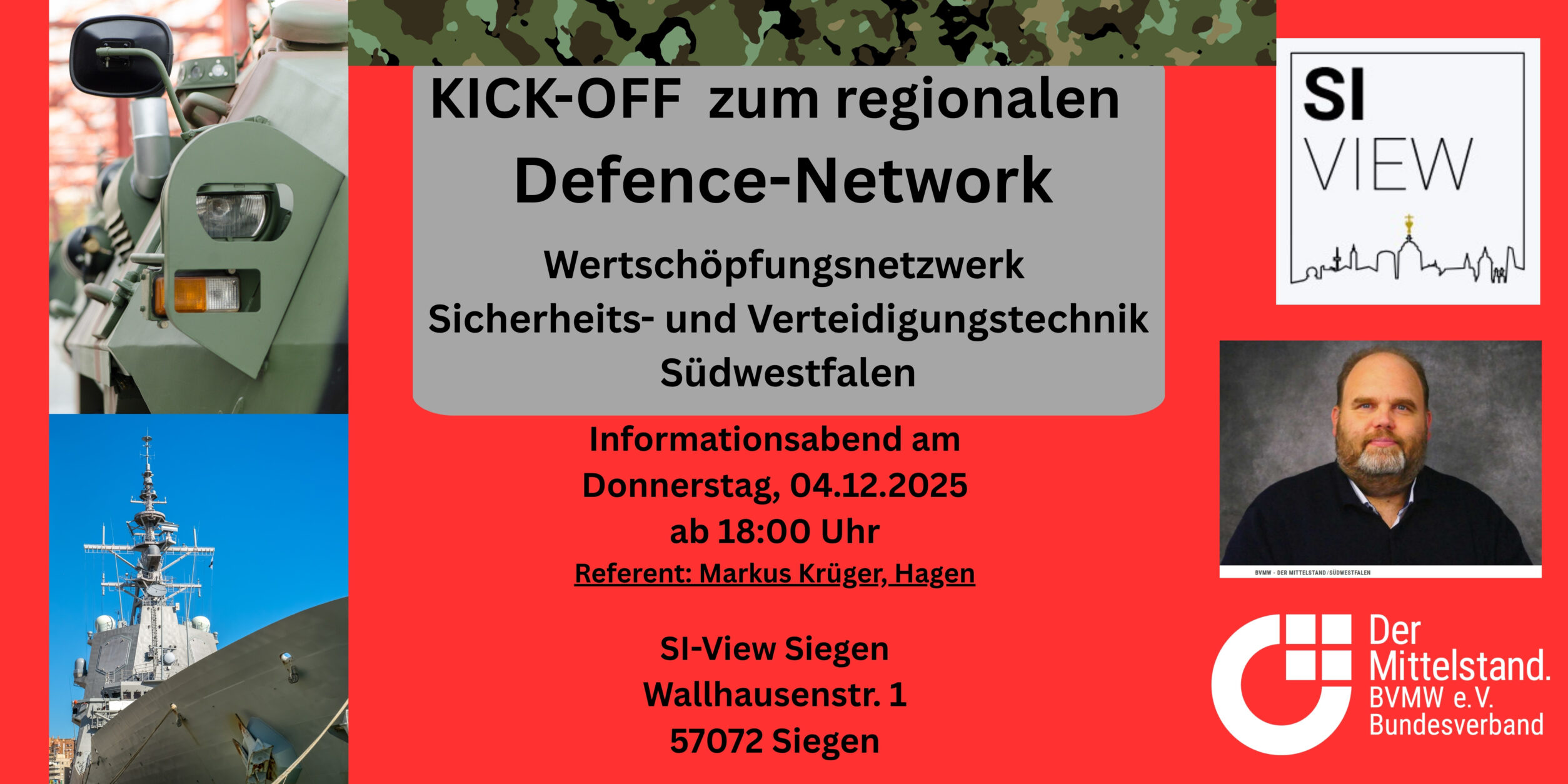 Header KICK-OFF zum regionalen Defence-Network