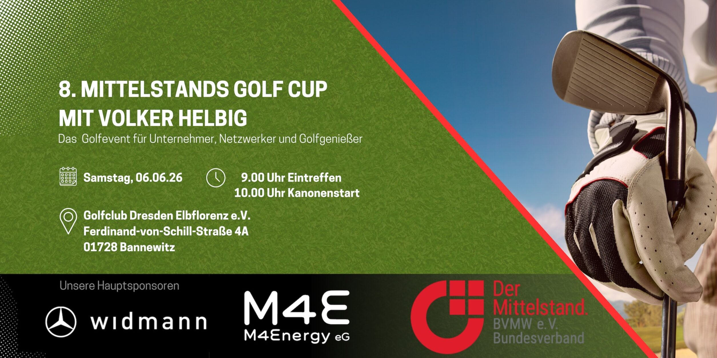 Header 8. Mittelstands Golf Cup im Golfclub Dresden Elbflorenz