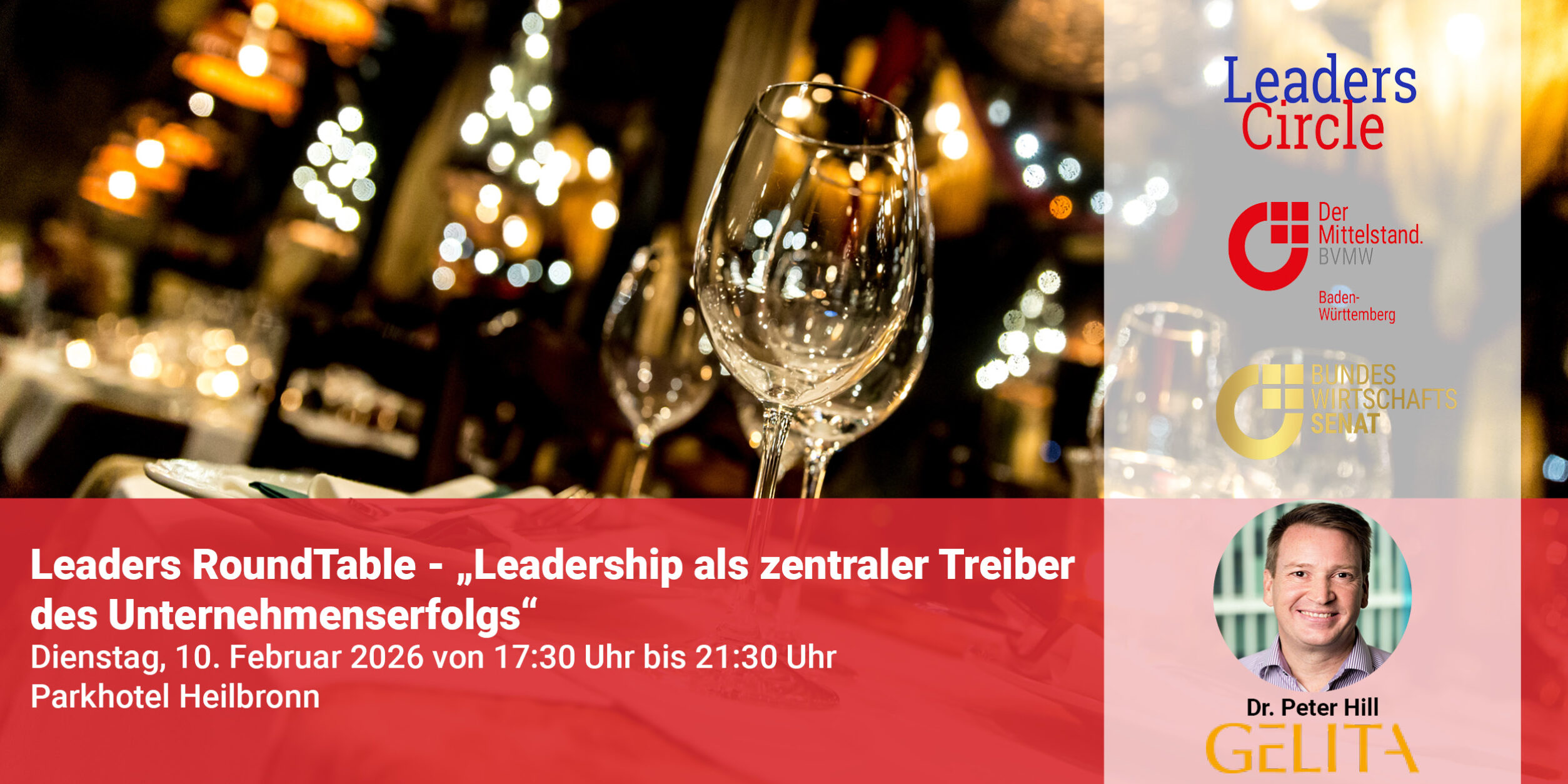 Header Leaders RoundTable - “Leadership als zentraler Treiber des Unternehmenserfolgs”