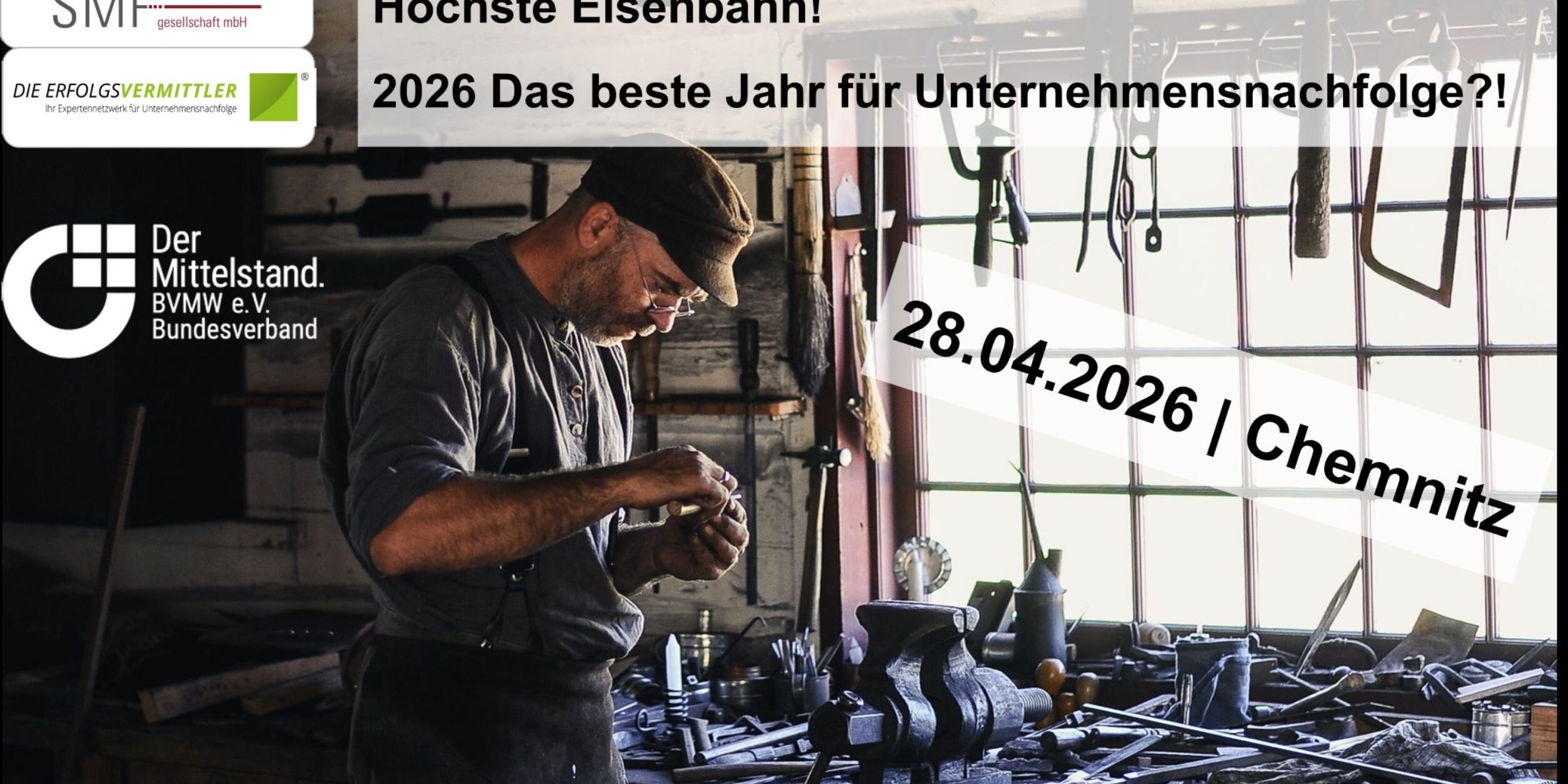 Header Höchste Eisenbahn - 2026 als bestes Jahr zur Unternehmensnachfolge