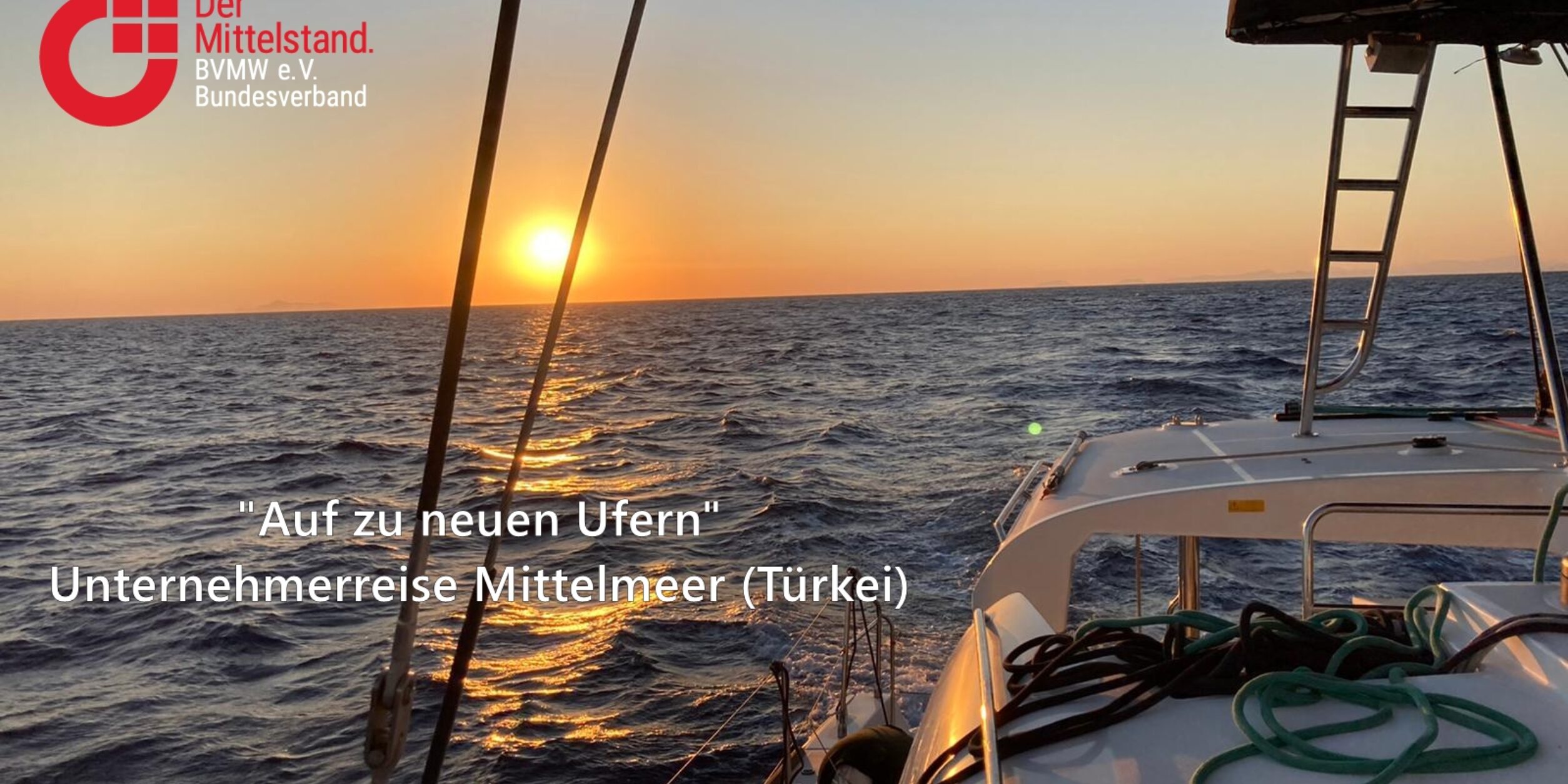 Header "Auf zu neuen Ufern" Unternehmerreise griechische Insel Korfu