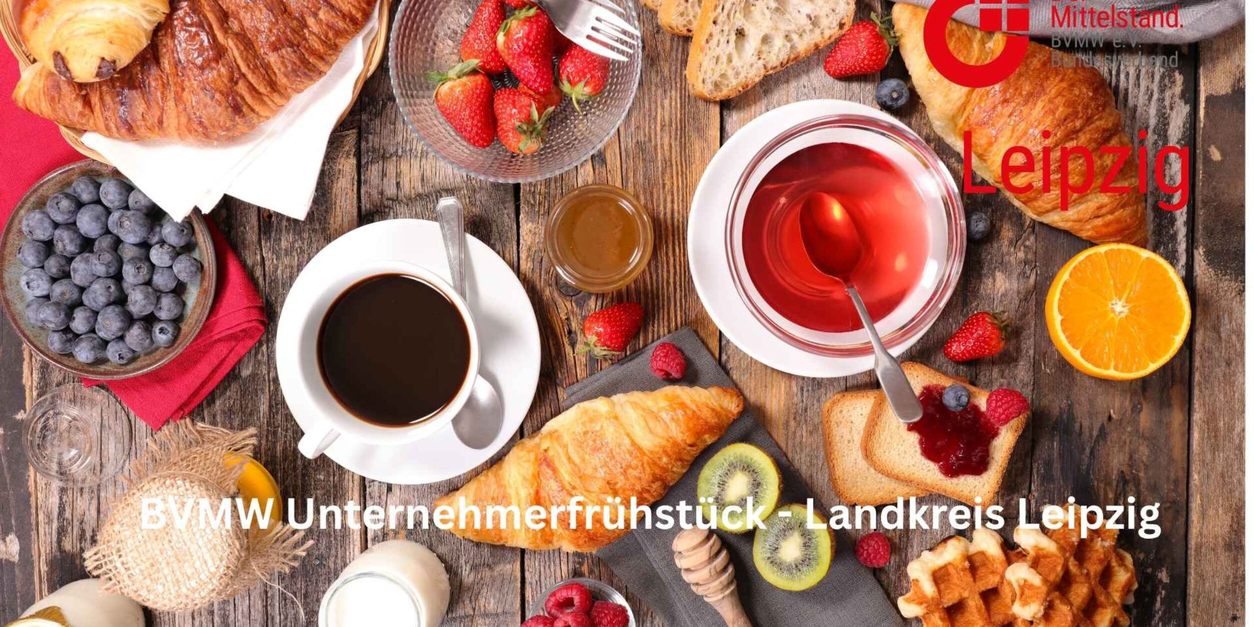 Header Unternehmer-Frühstück am See Landkreis Leipzig
