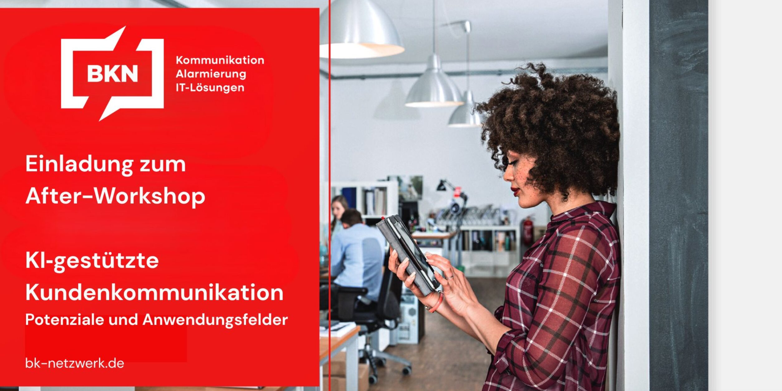 Header AfterWorkShop | KI gestützte Kundenkommunikation