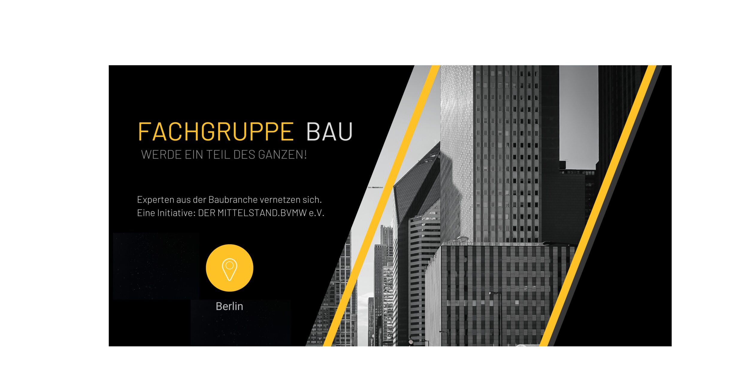 Header Fachgruppe Bau lädt ein:  Zu Gast bei GARBE