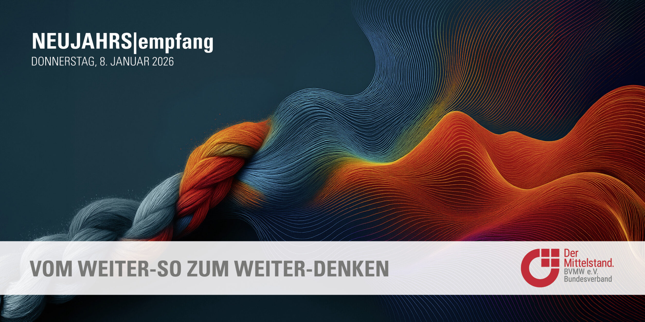 Header NEUJAHRS|empfang | Vom Weiter-so zum Weiter-denken